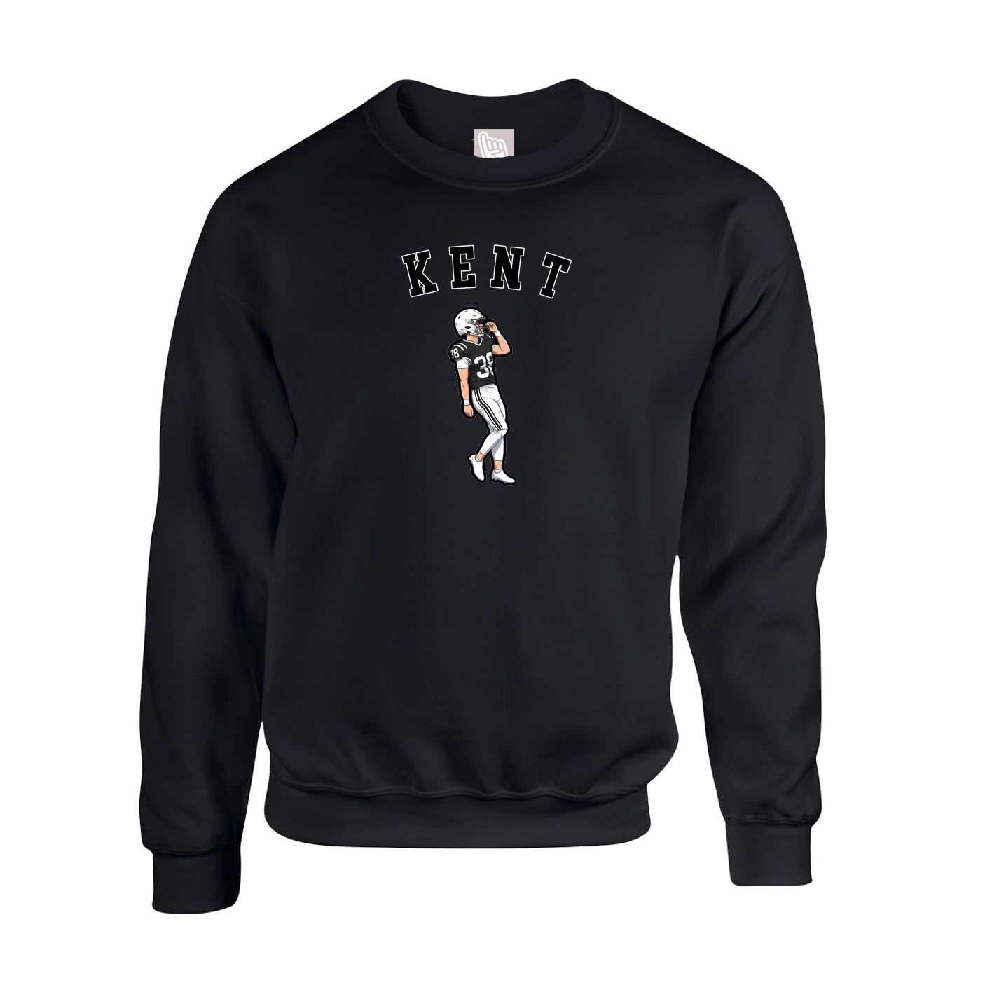Fleece Crew — Shirsey Arch in Black