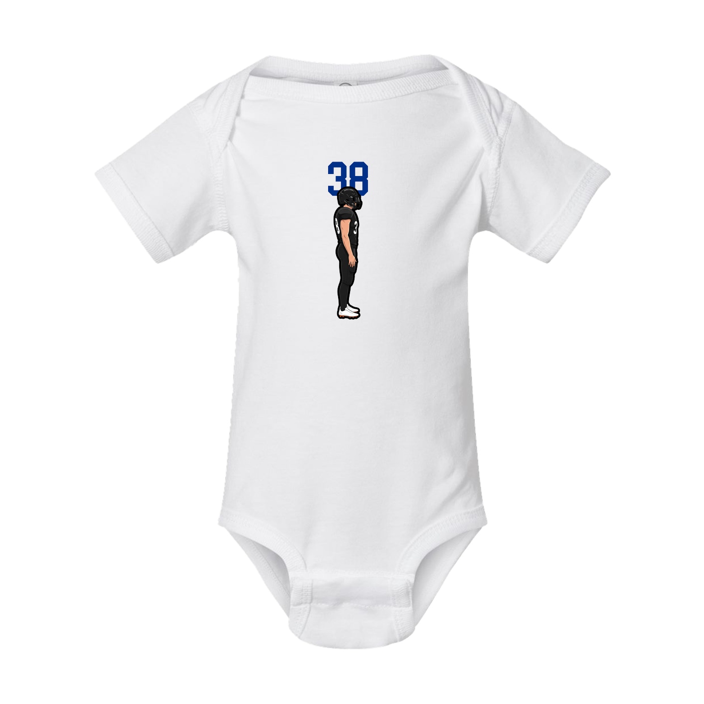 Baby Onesie — Number Top in White