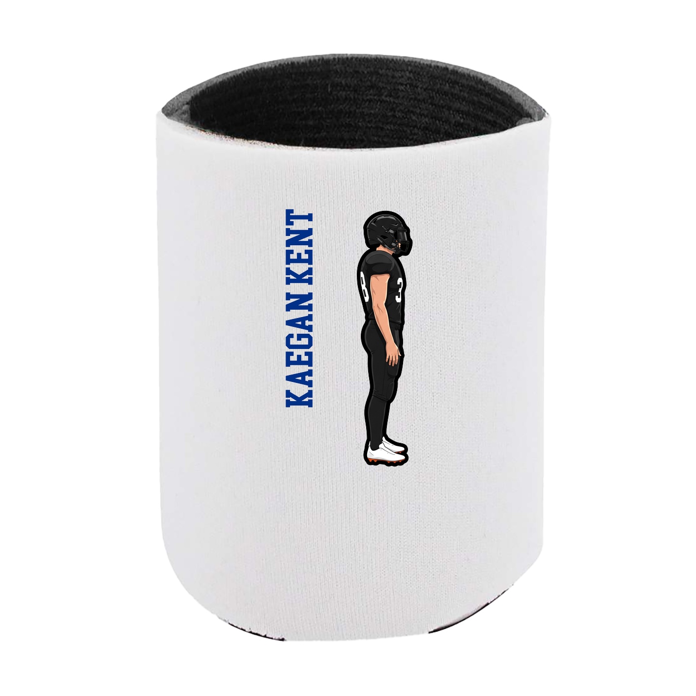 Can Holder — Name Vertical in White
