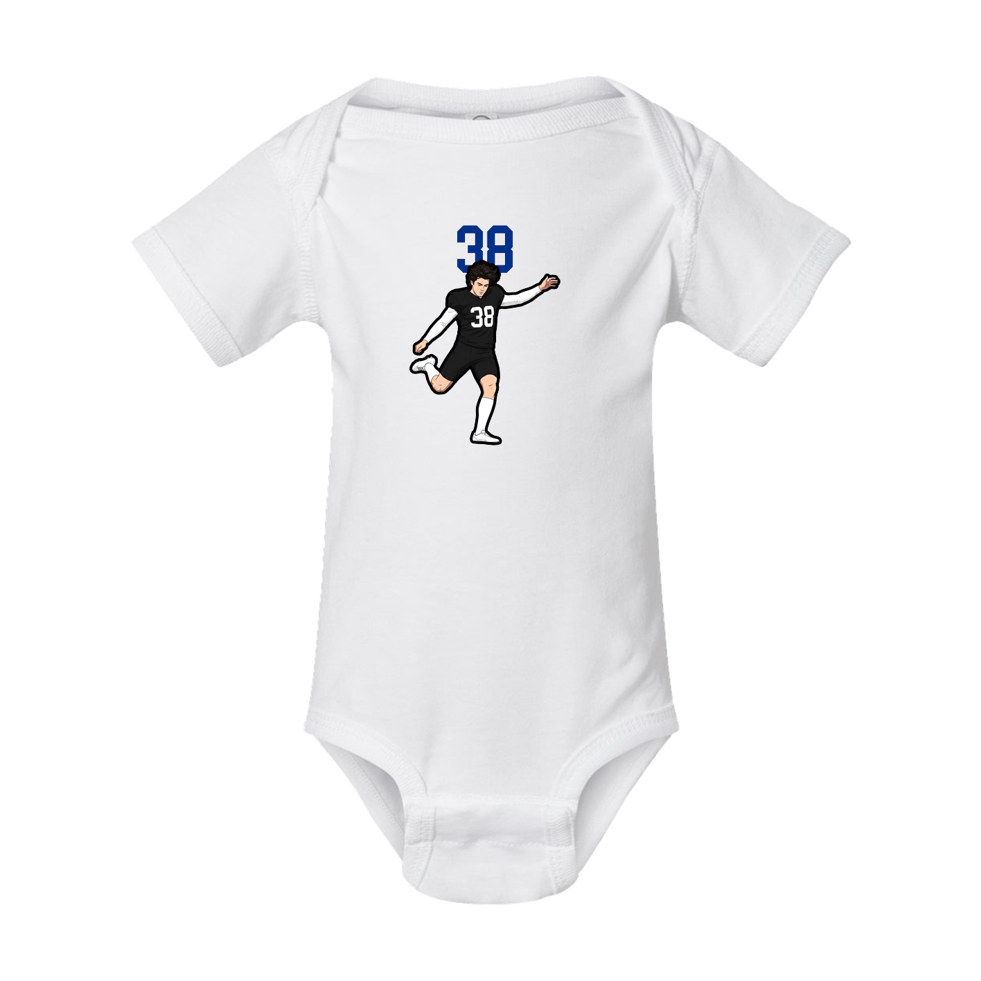 Baby Onesie — Number Top in White