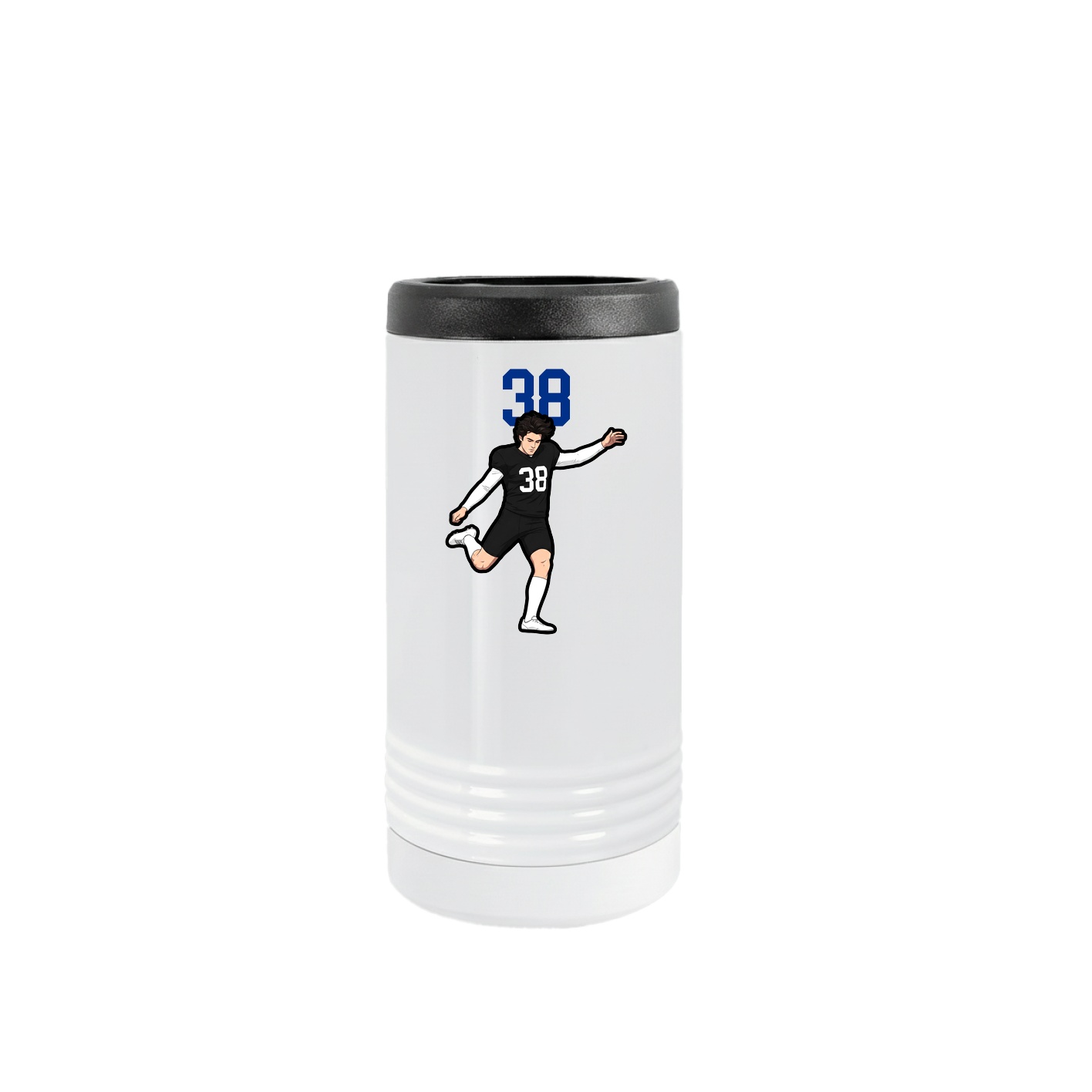 Slim Beverage Holder — Number Top in White
