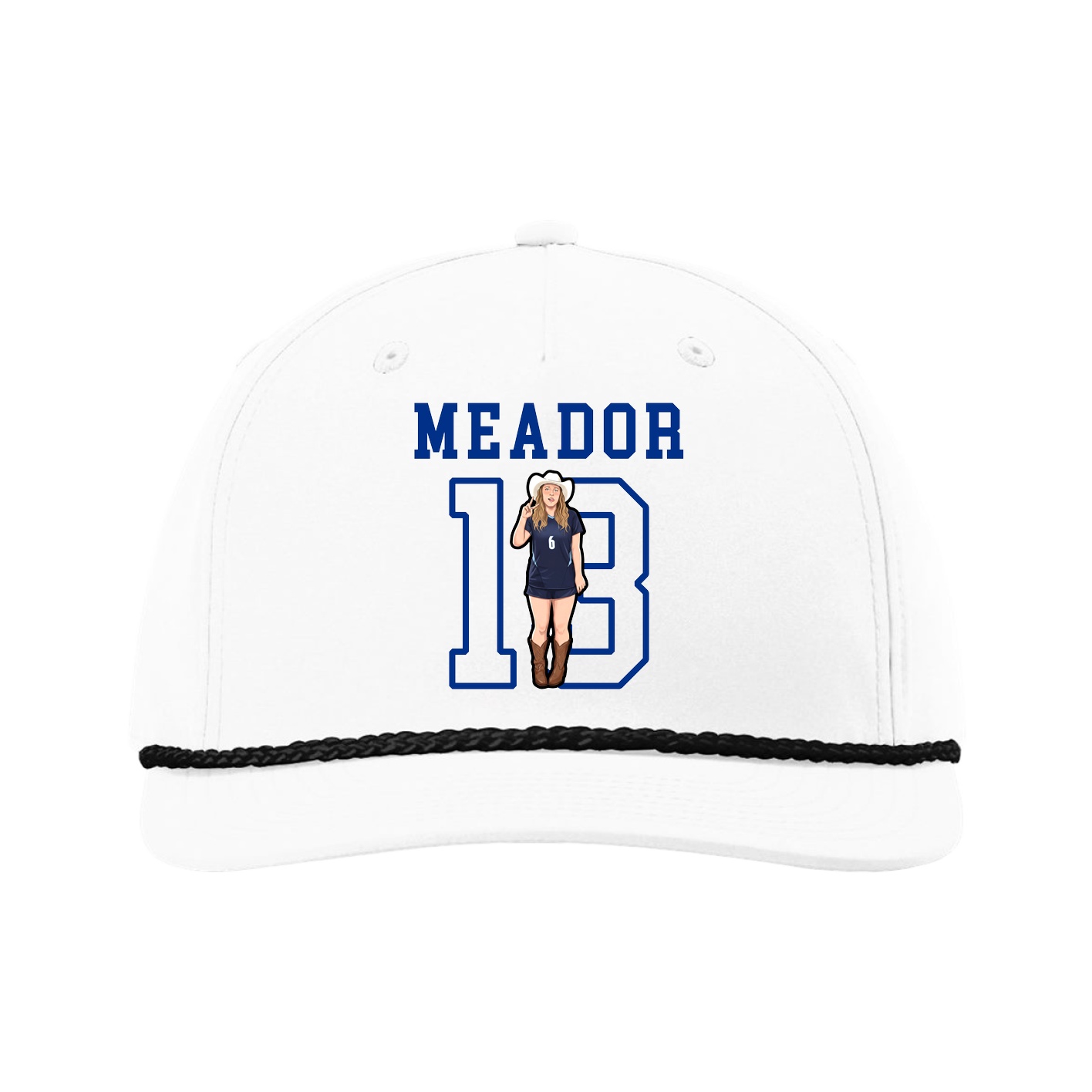 Five-Panel Classic Rope Cap — Shirsey in White