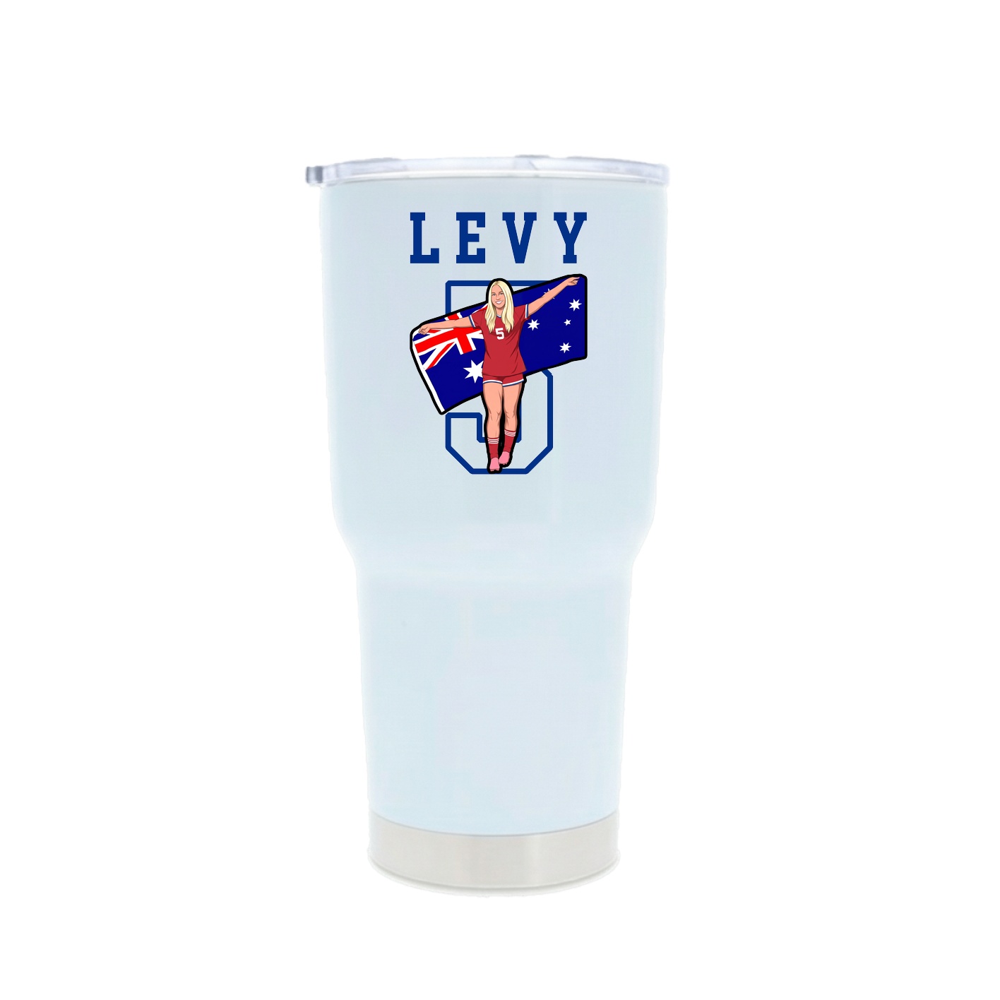 30oz Stainless Steel Tumbler — Shirsey in White