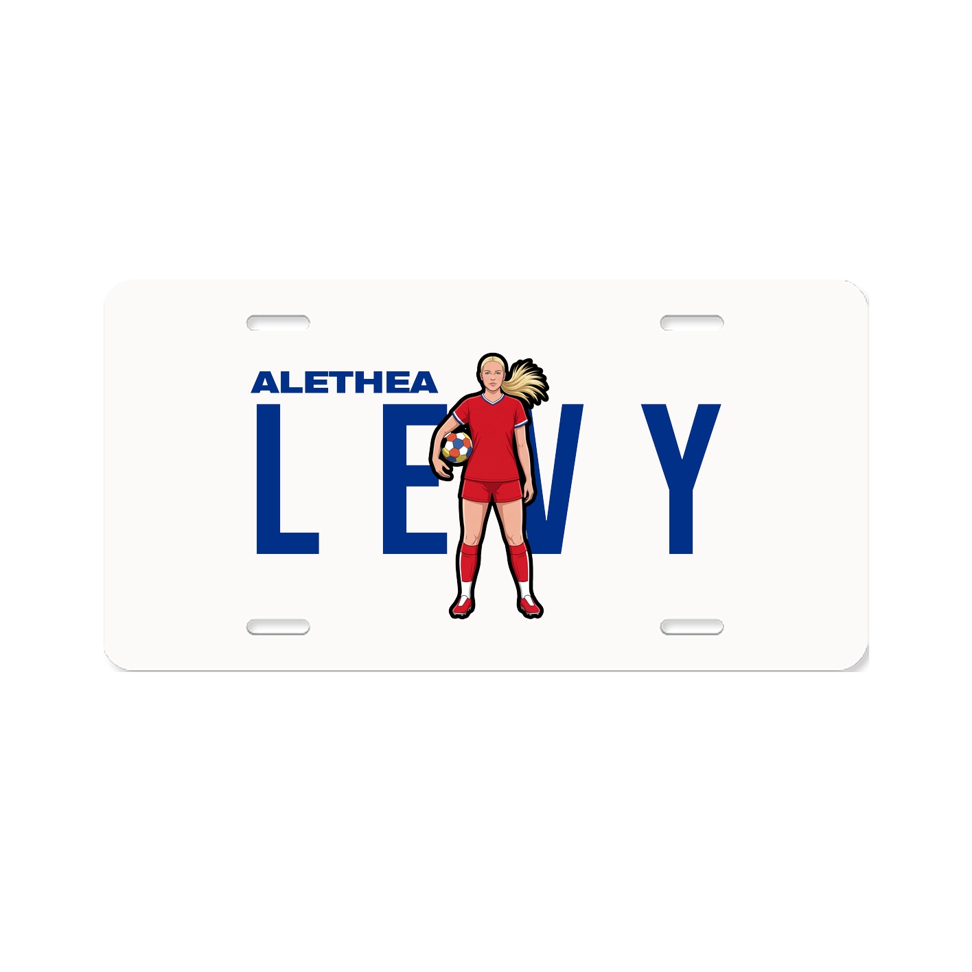 License Plate — Player Name in Classic