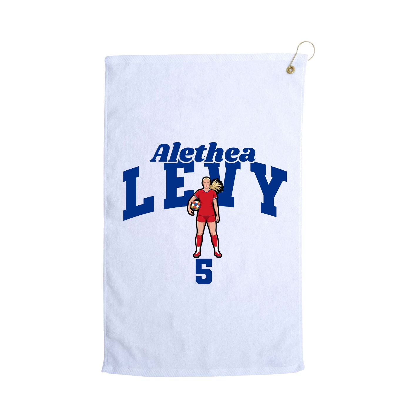 Golf Towel — Signature Arch in White