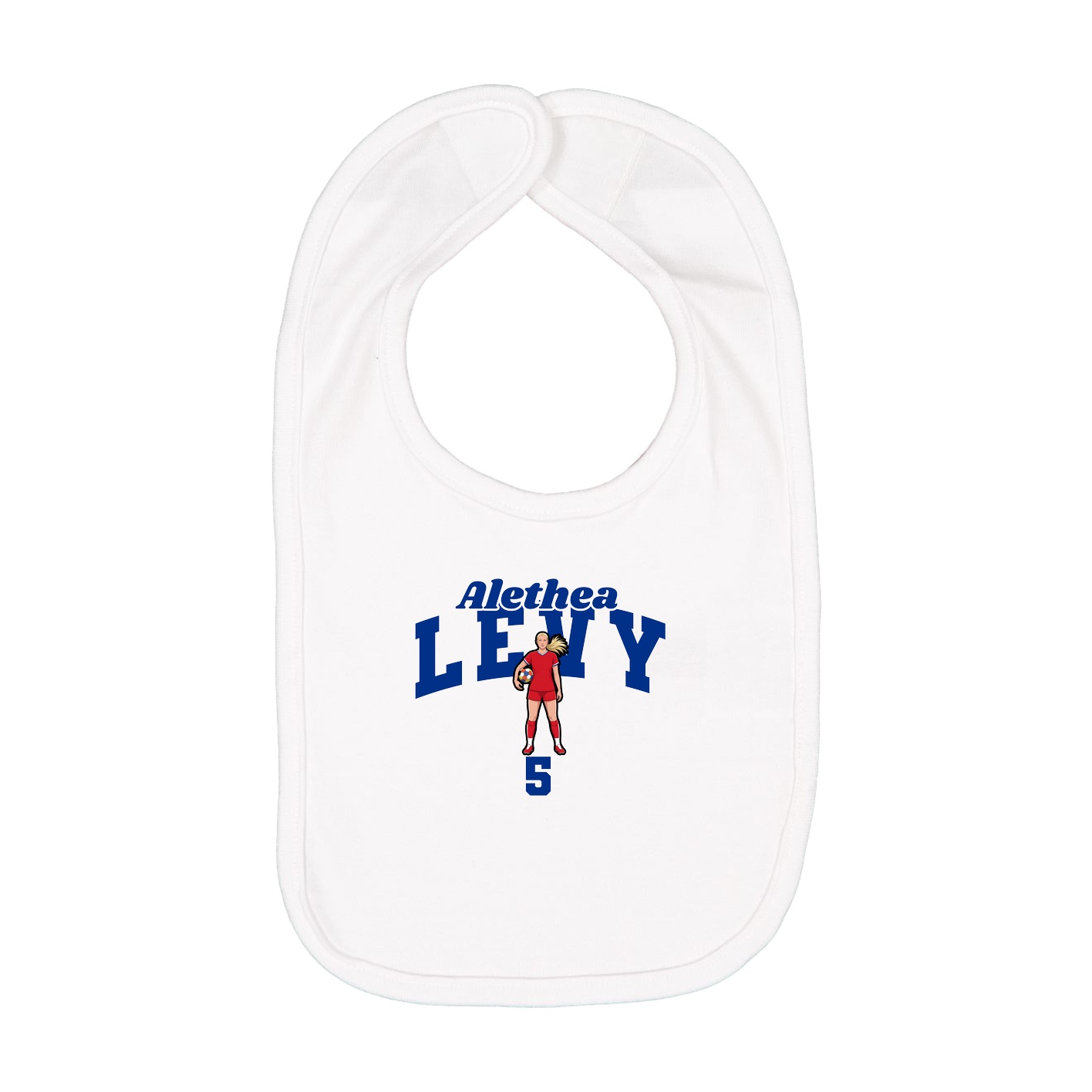 Infant Bib — Signature Arch in White