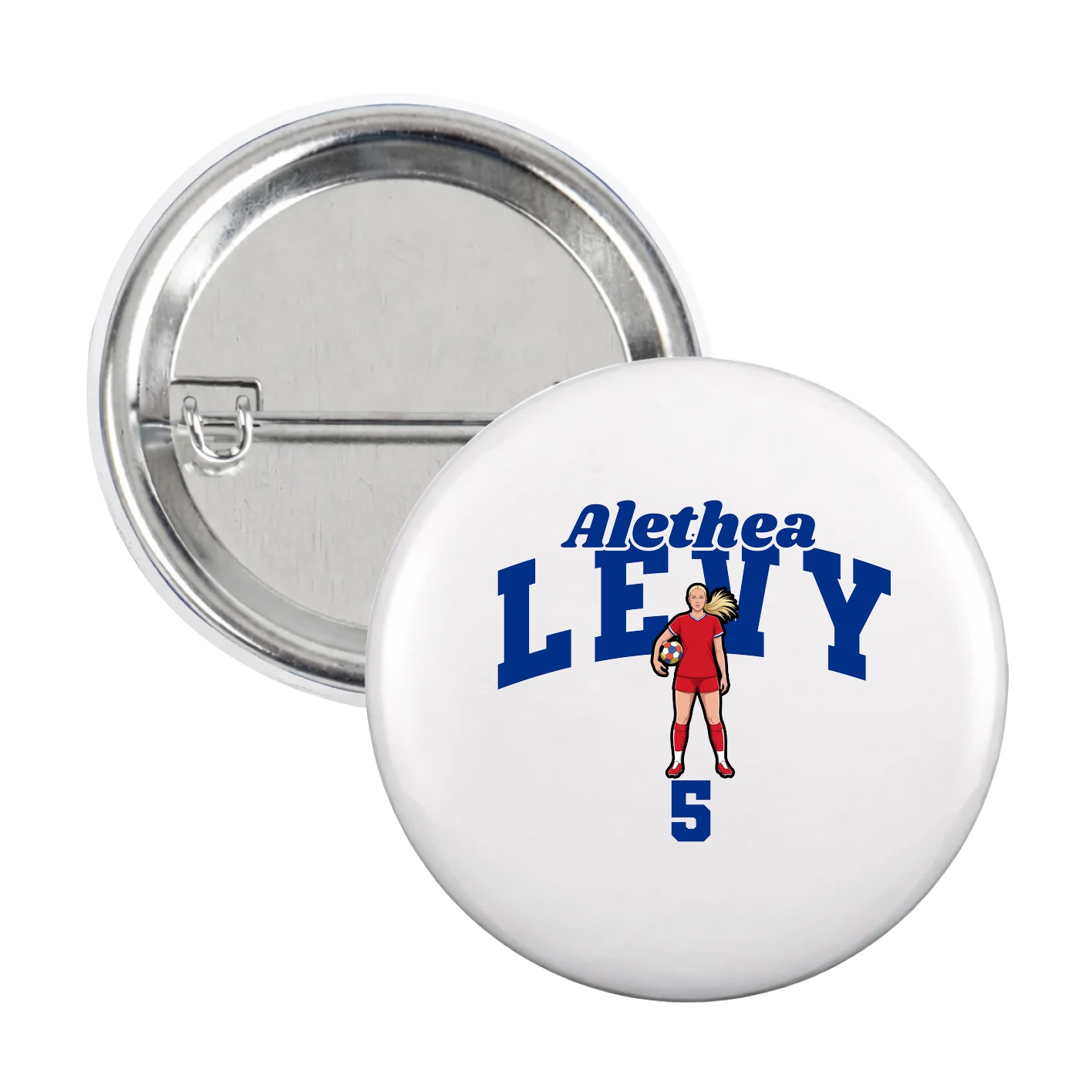 Game Day Button — Signature Arch in White