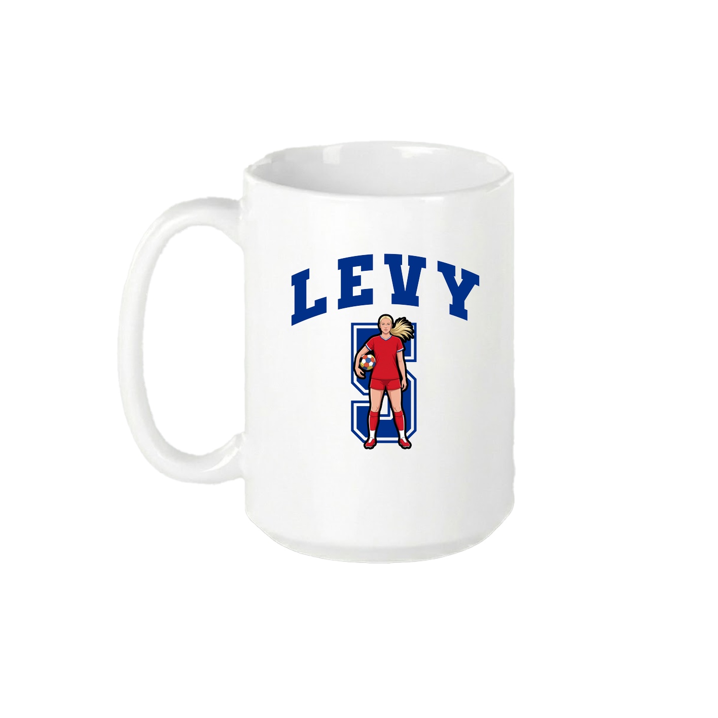 15oz Coffee Mug — Number in White