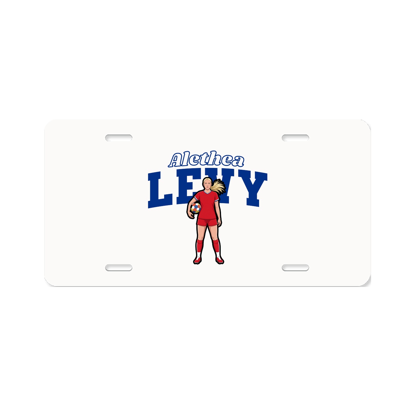 License Plate — Name Arch in Classic
