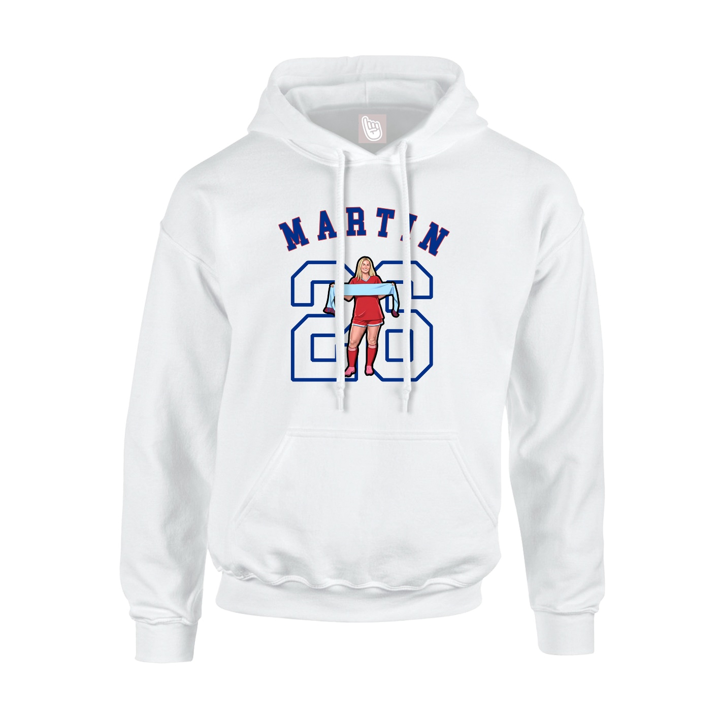 Youth Hoodie — Shirsey Arch in White