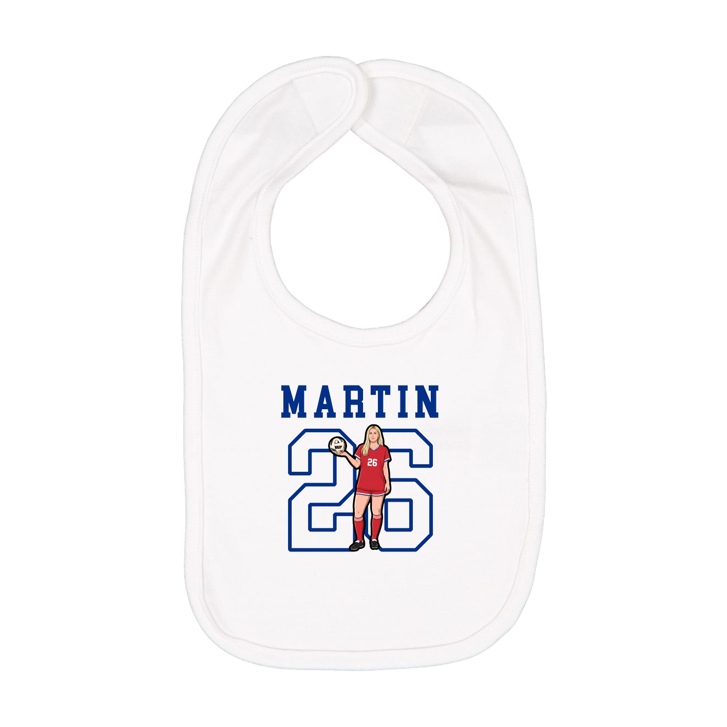 Infant Bib — Shirsey in White