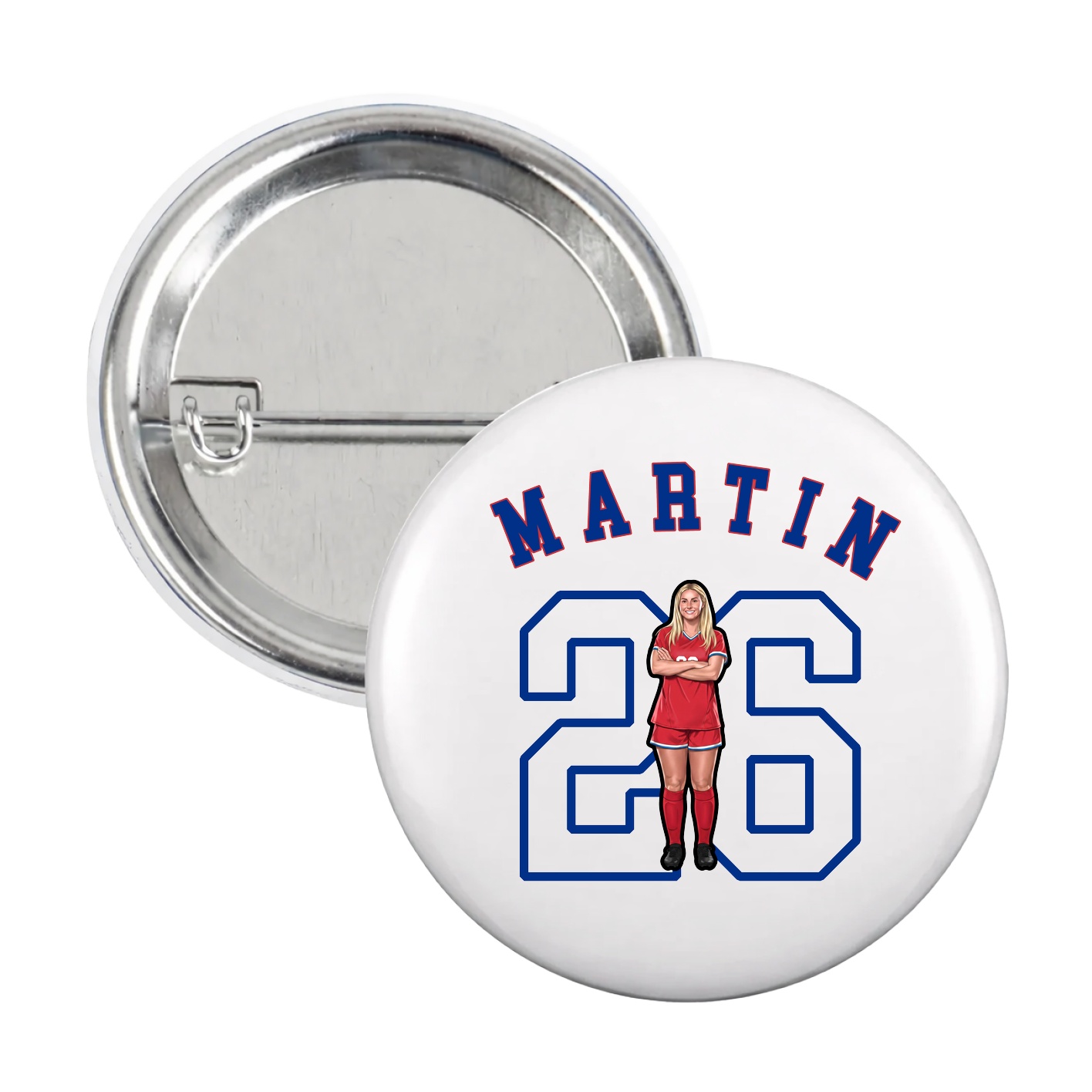 Game Day Button — Shirsey Arch in White