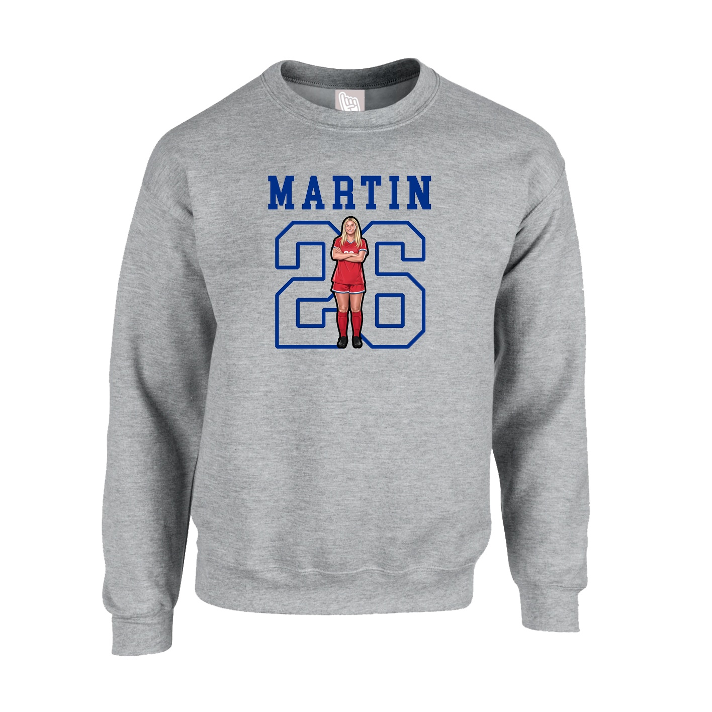 Fleece Crew — Shirsey in Grey