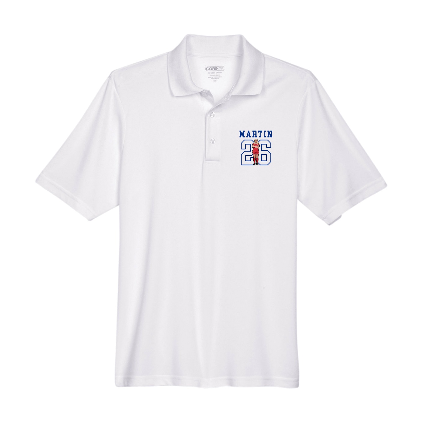 Performance Polo — Shirsey in White