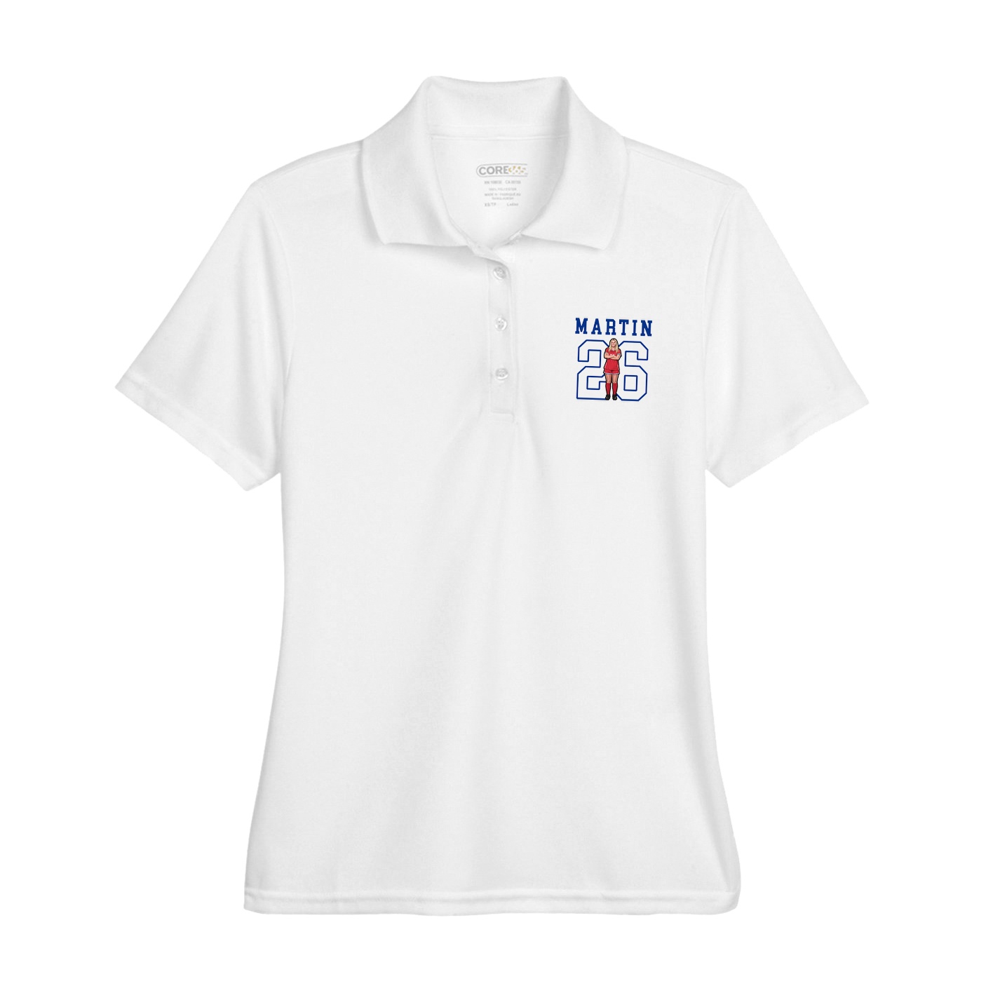 Womens Performance Polo — Shirsey in White