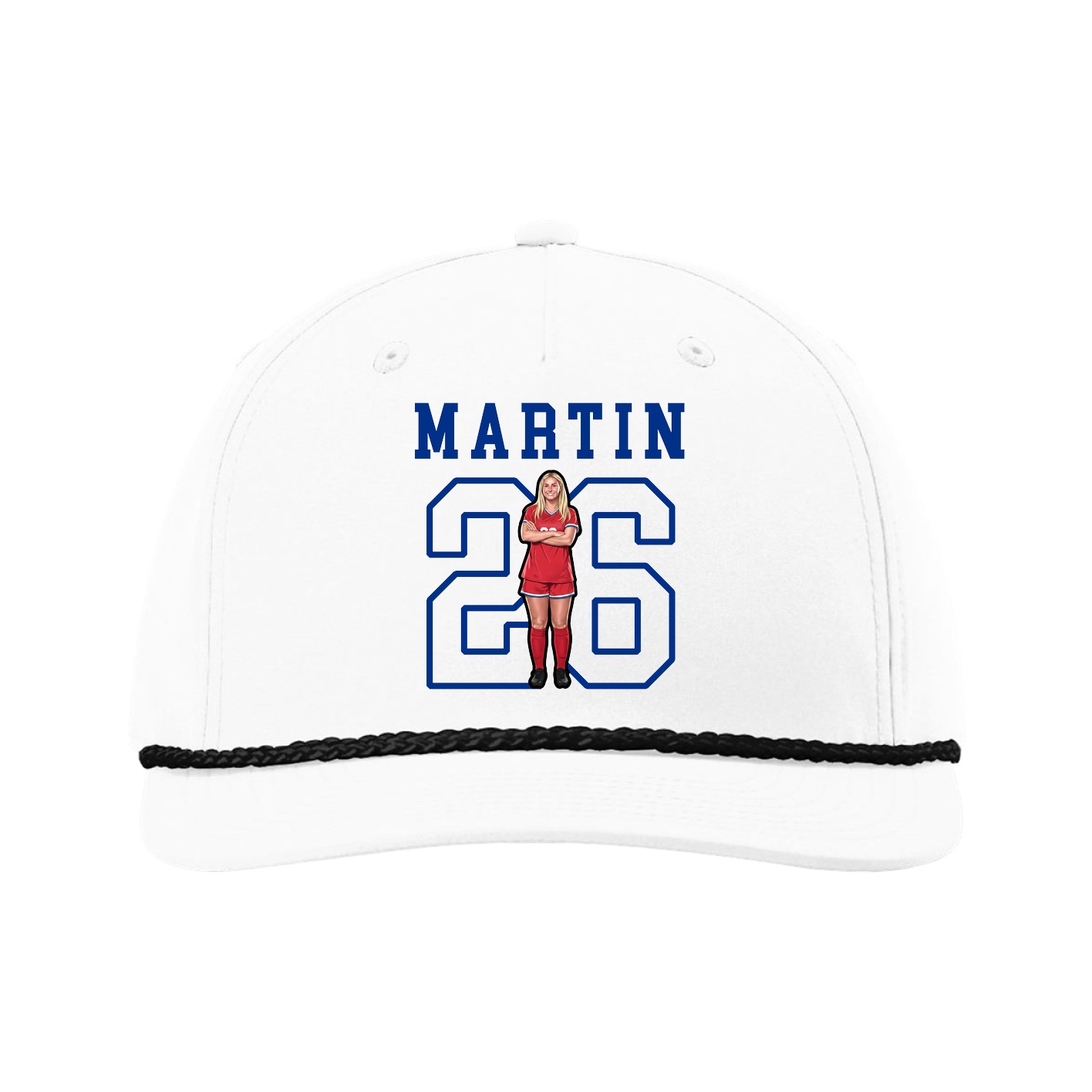 Five-Panel Classic Rope Cap — Shirsey in White
