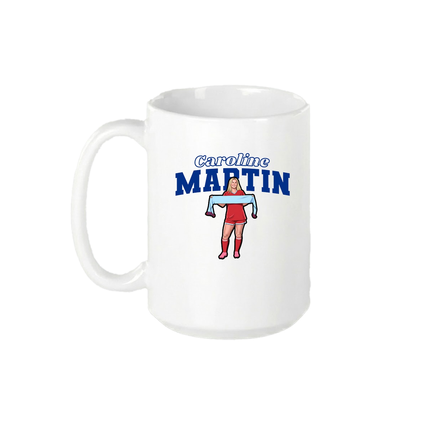 15oz Coffee Mug — Name Arch in White