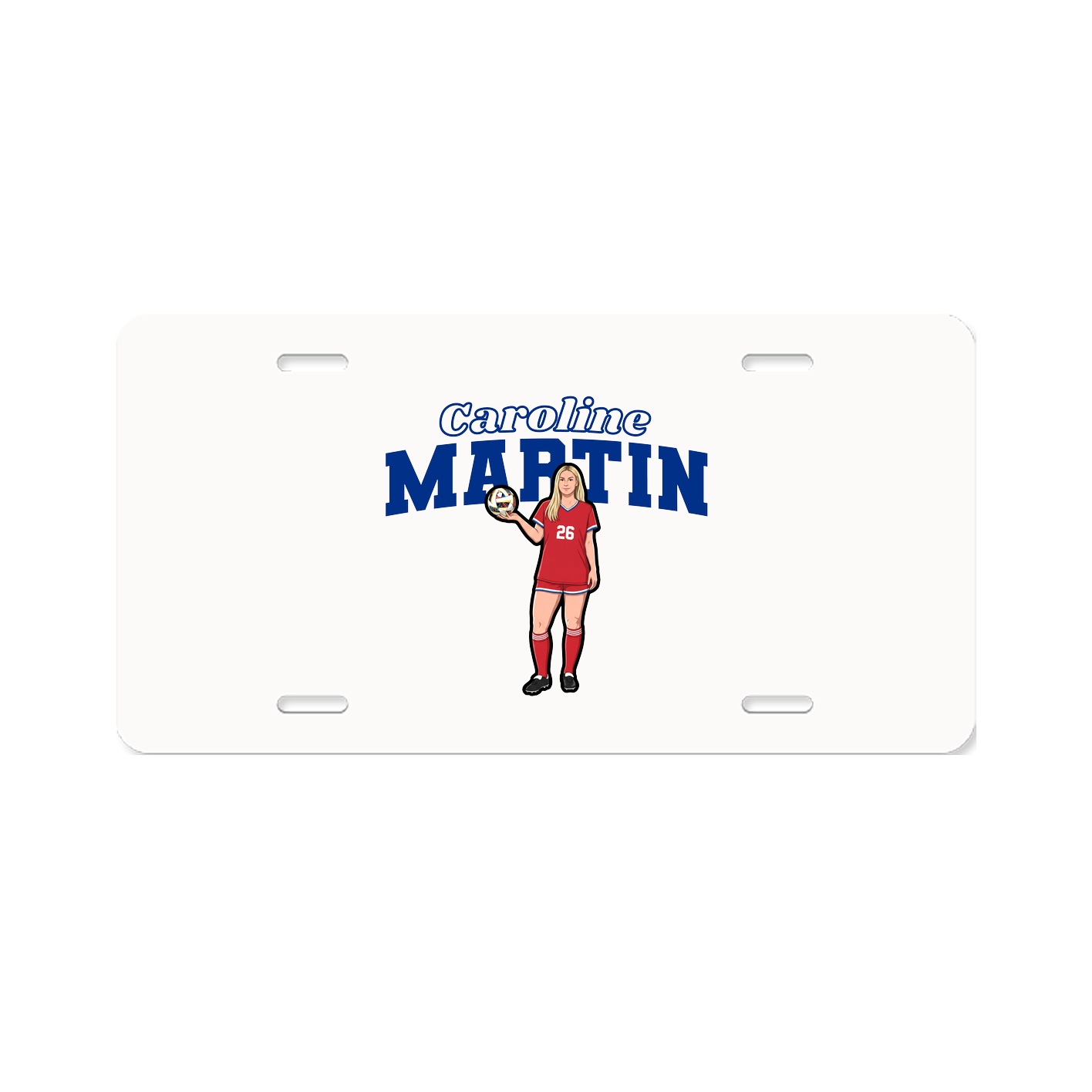 License Plate — Name Arch in Classic
