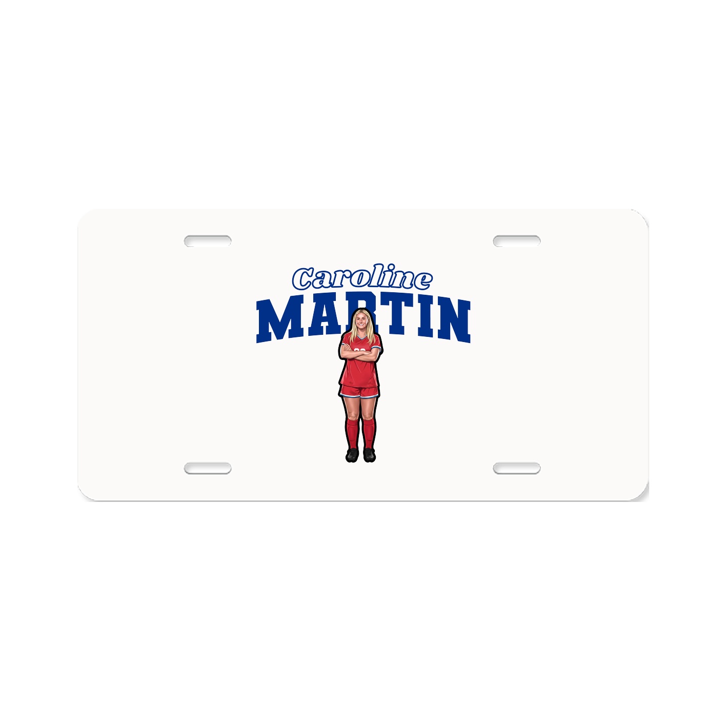 License Plate — Name Arch in Classic