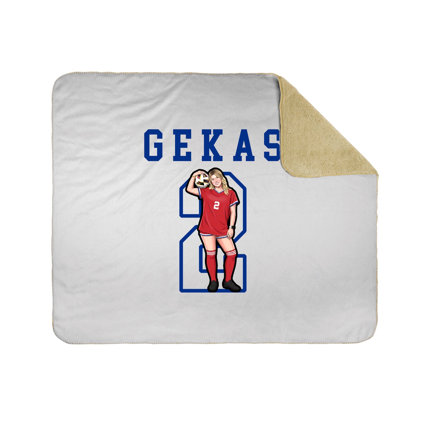 Throw Blanket — Shirsey in White