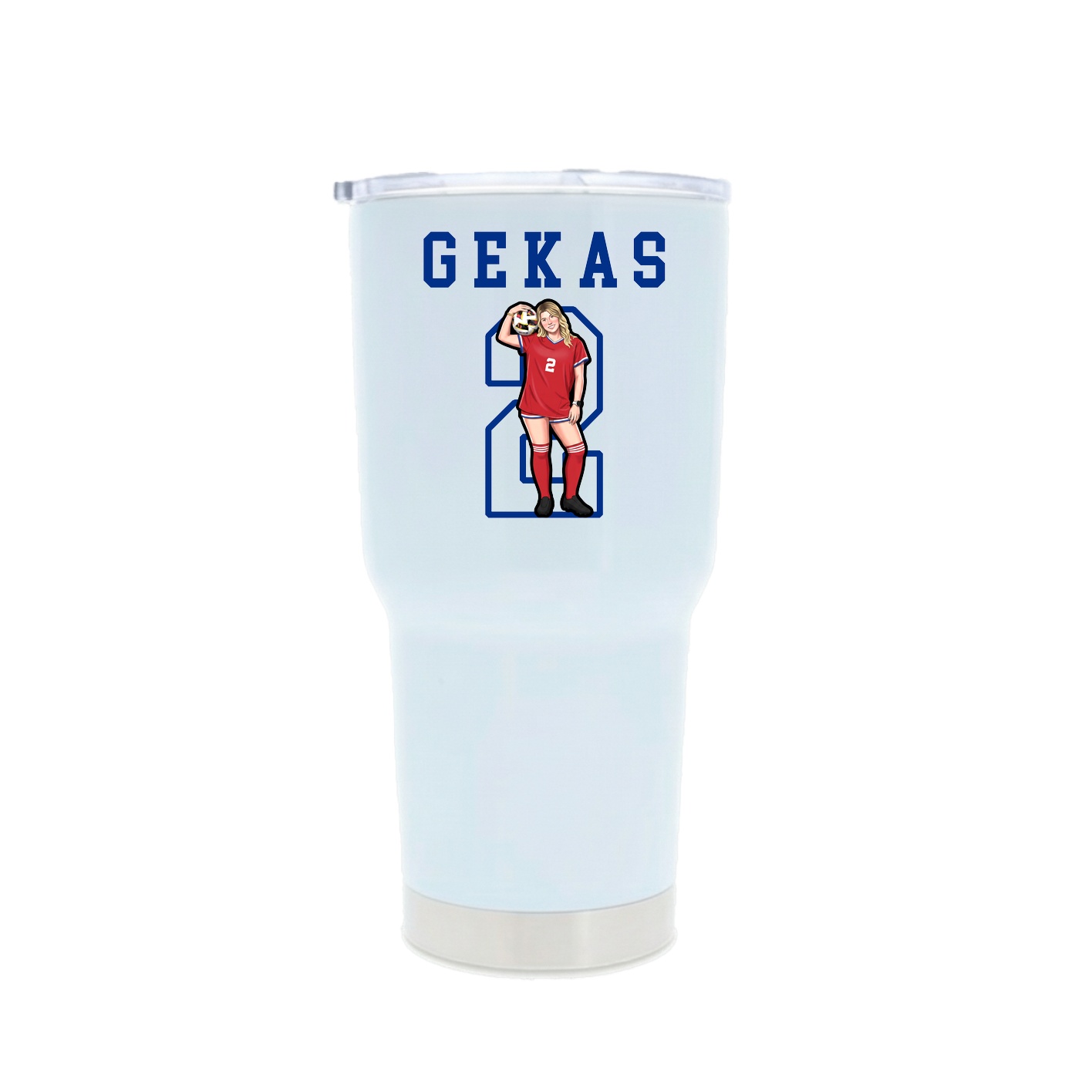 30oz Stainless Steel Tumbler — Shirsey in White