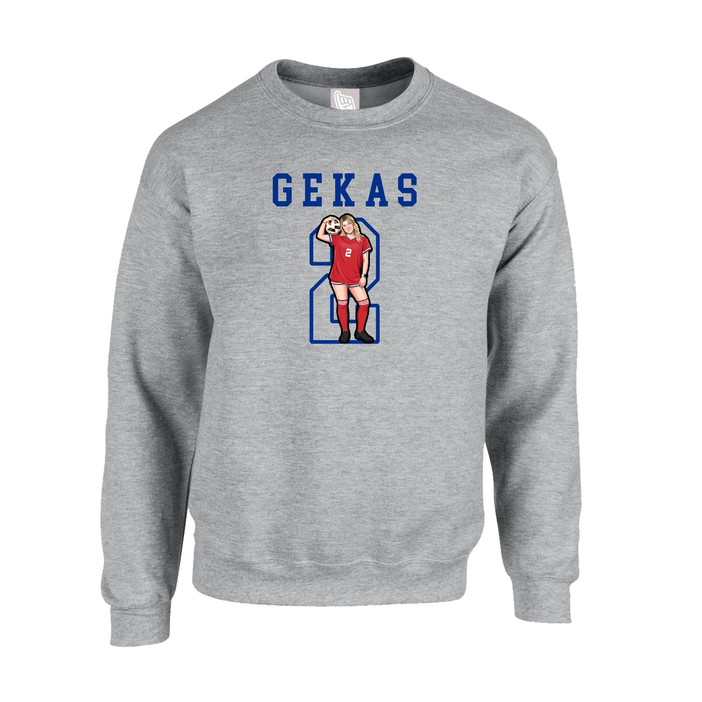 Fleece Crew — Shirsey in Grey