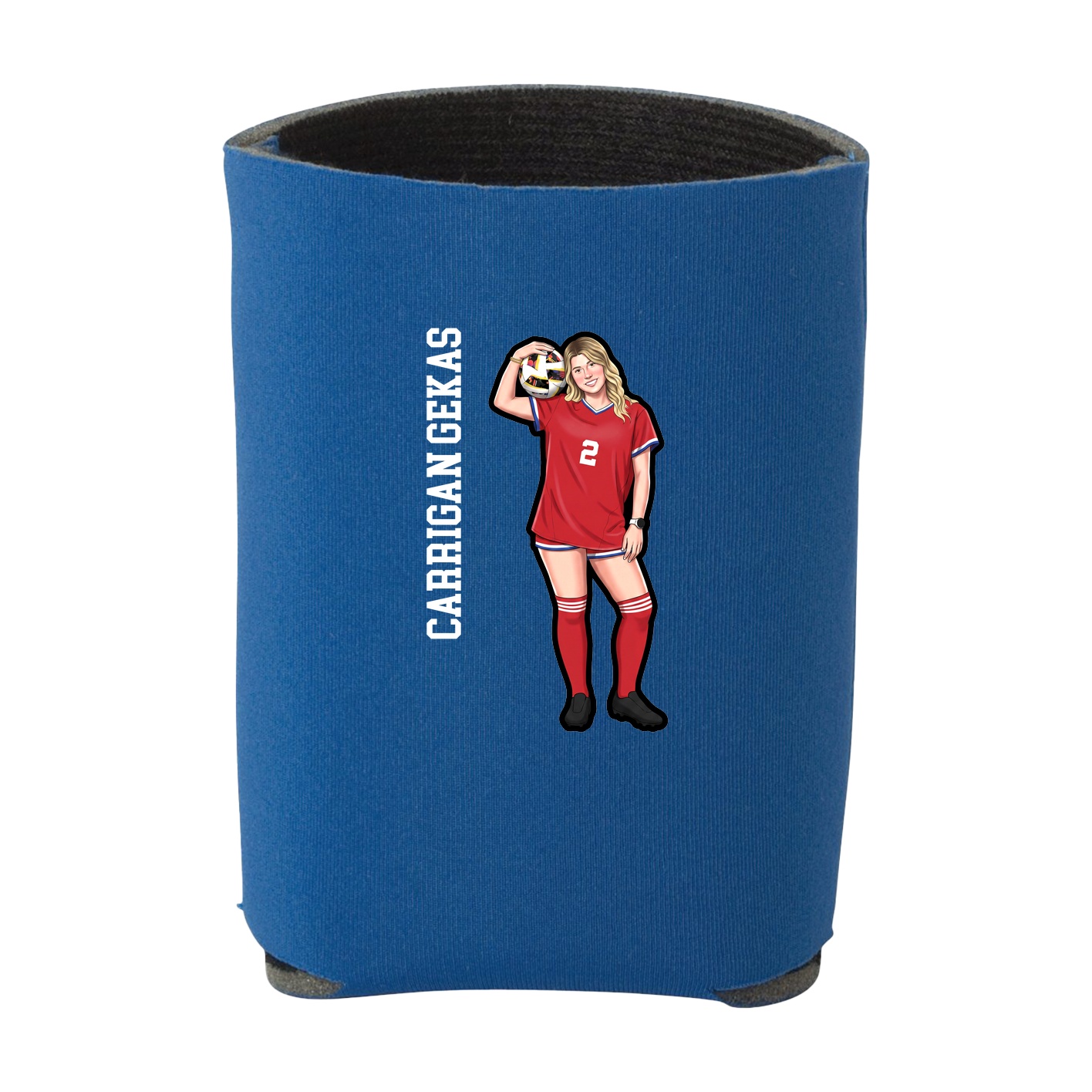 Can Holder — Name Vertical in Royal