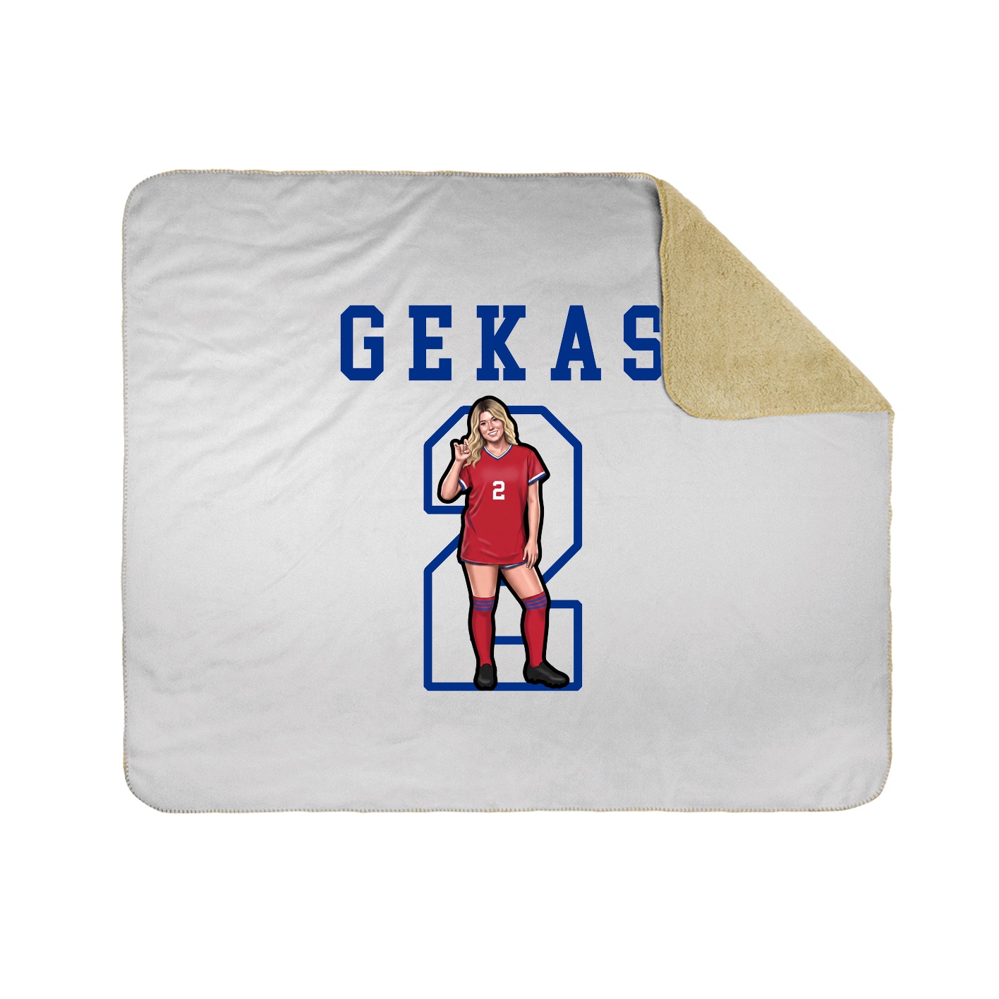 Throw Blanket — Shirsey in White