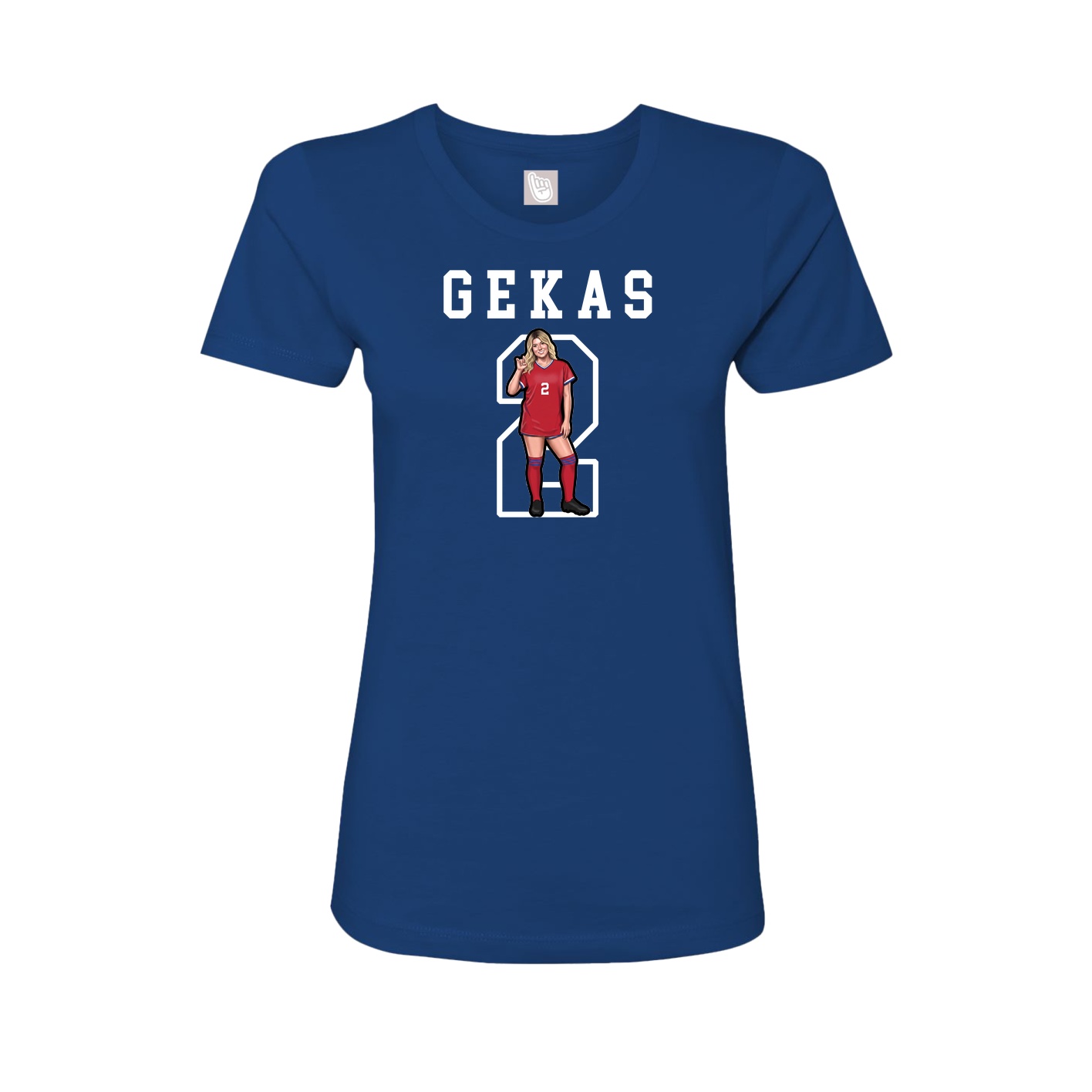 Fitted Women's Tee — Shirsey in Royal