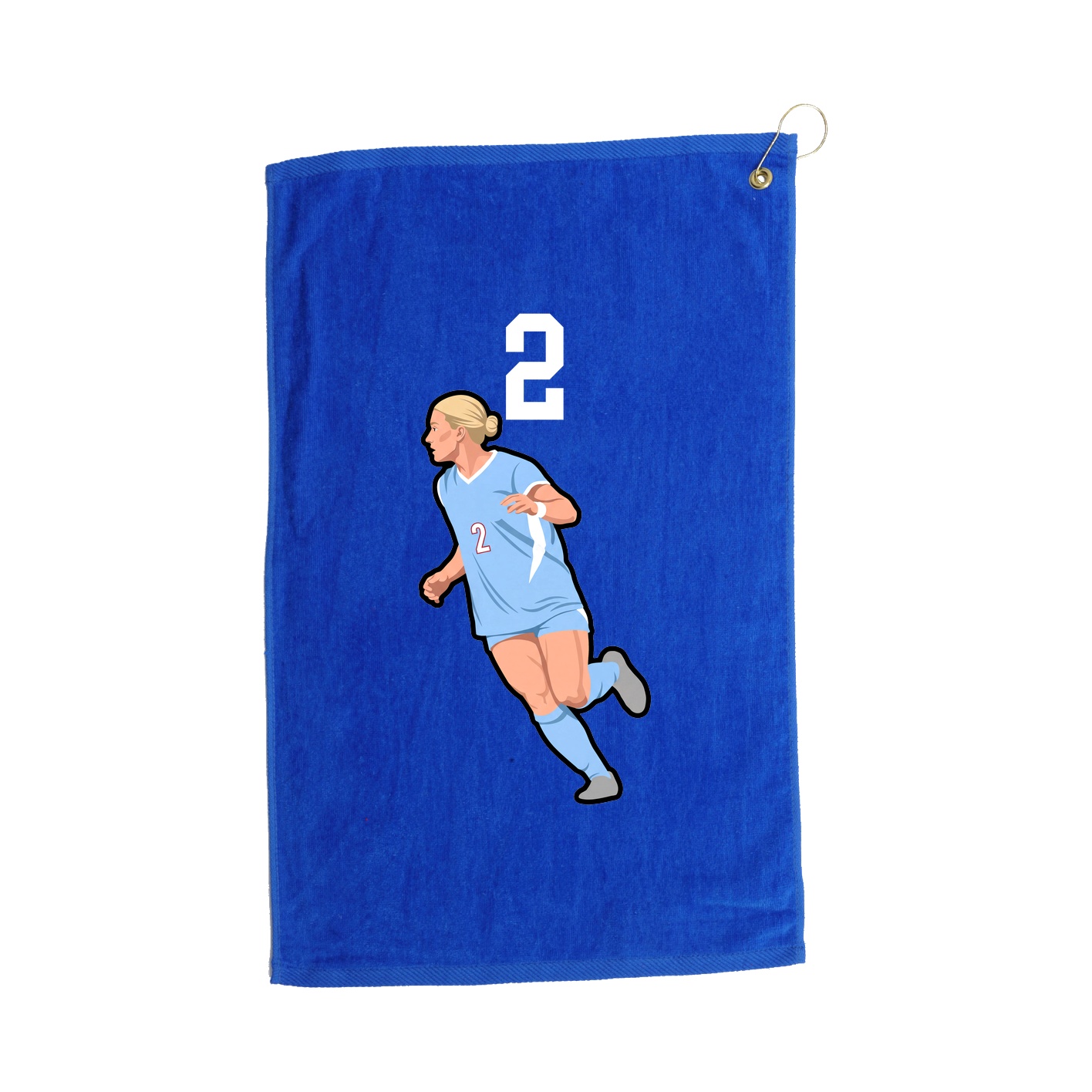 Golf Towel — Number Top in Royal