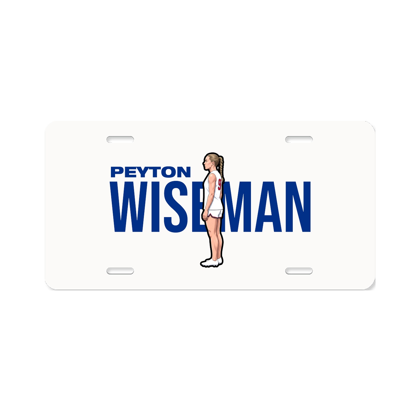 License Plate — Player Name in Classic
