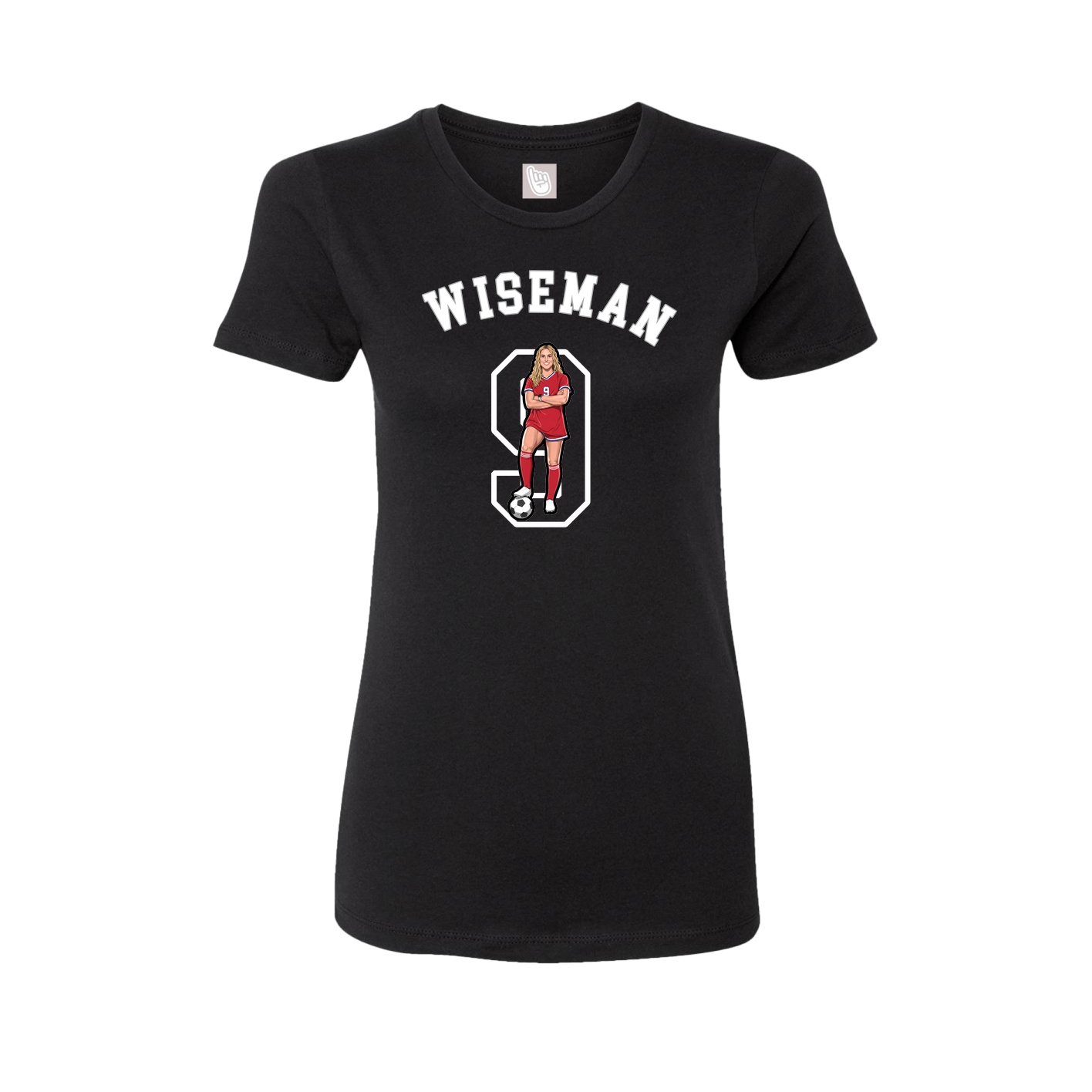 Fitted Women's Tee — Shirsey Arch in Black