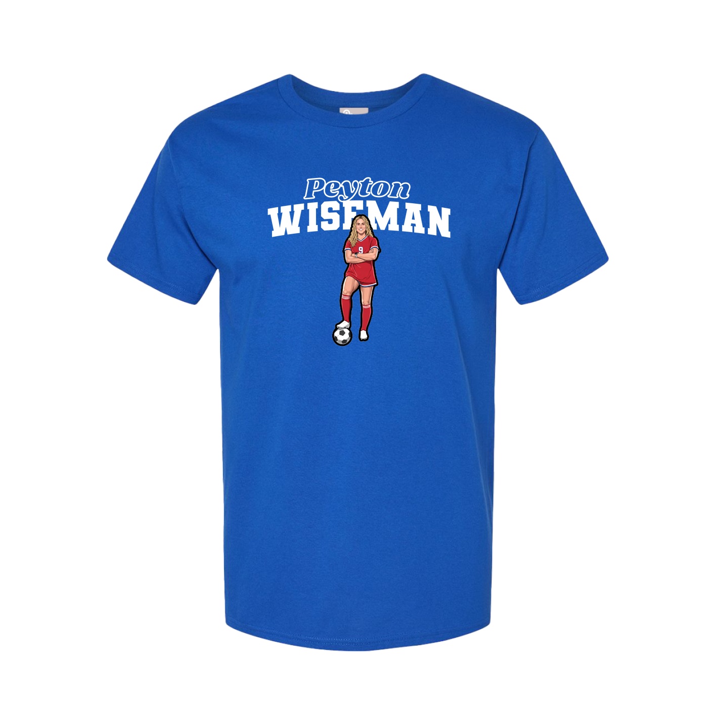 Youth Tee — Name Arch in Royal