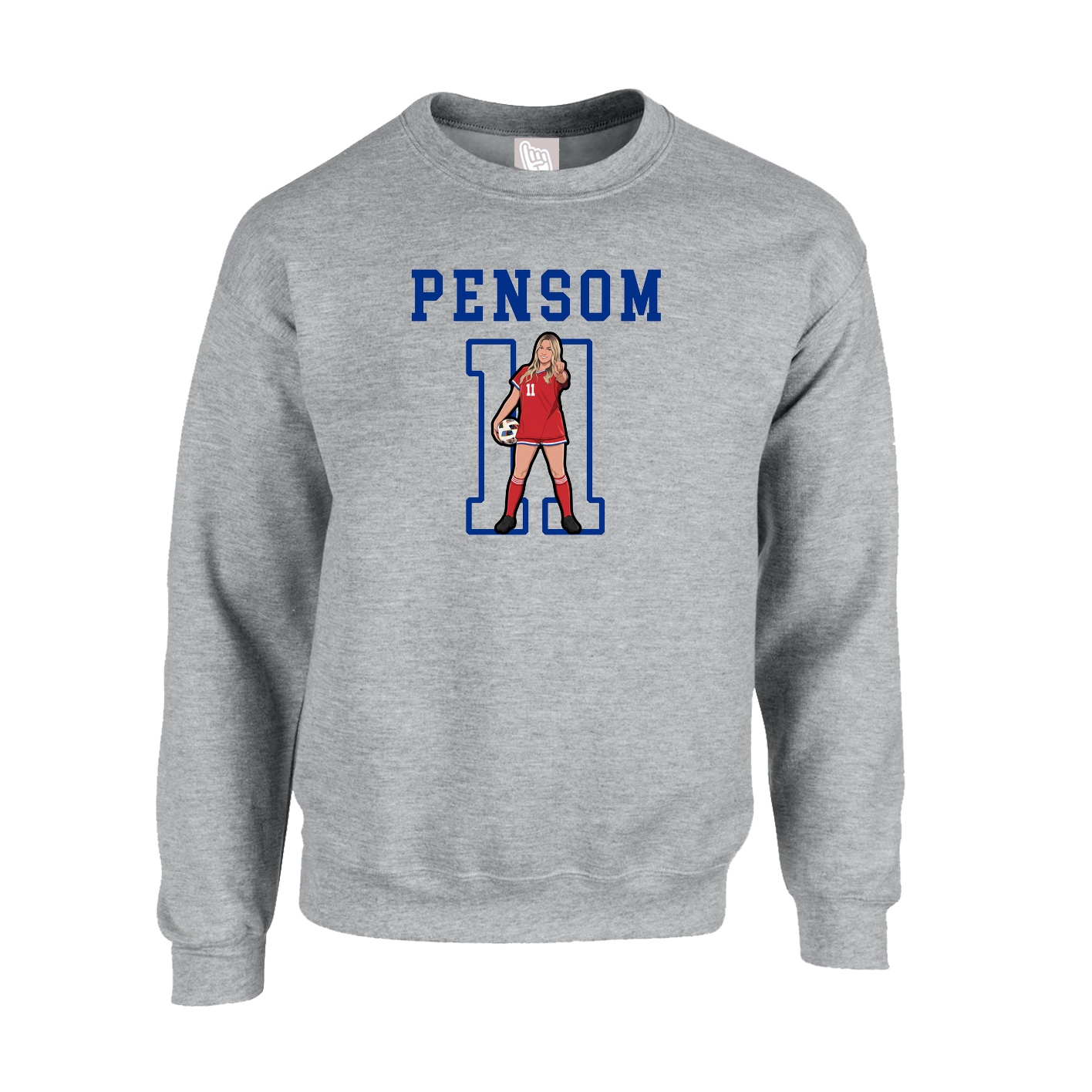 Fleece Crew — Shirsey in Grey