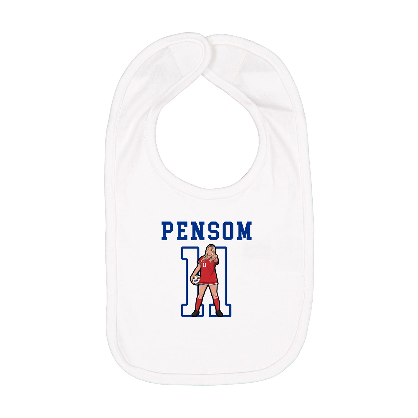 Infant Bib — Shirsey in White
