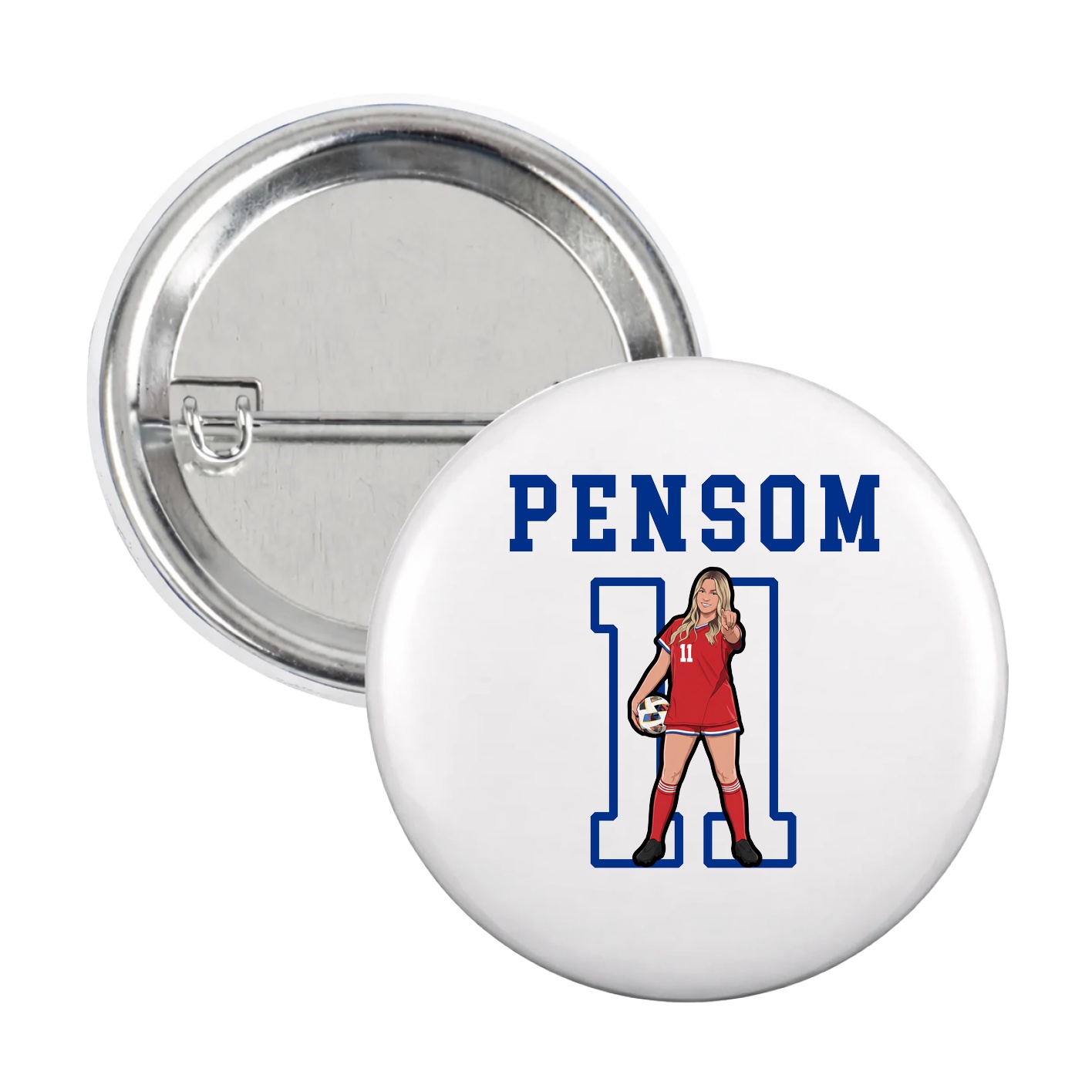 Game Day Button — Shirsey in White