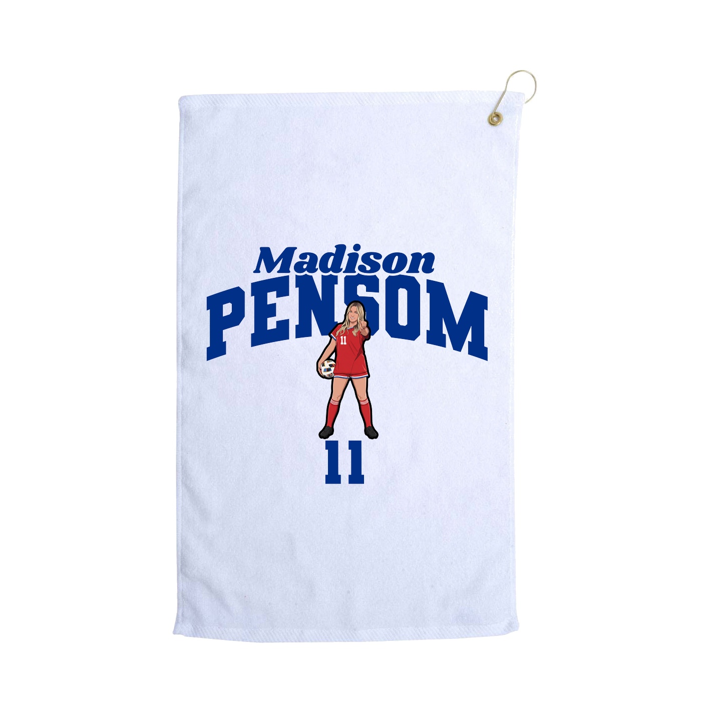 Golf Towel — Signature Arch in White