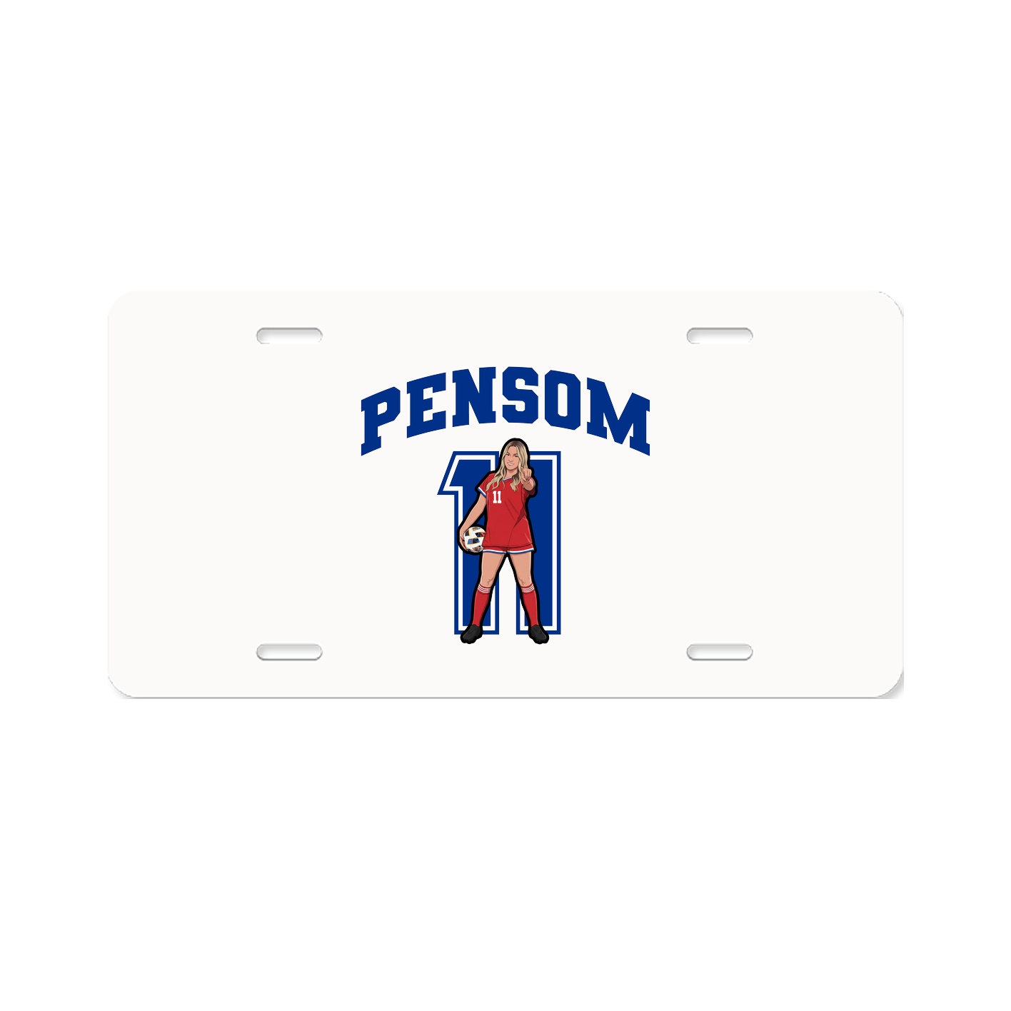 License Plate — Number in Classic
