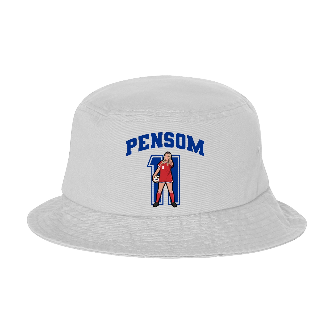 Bucket Cap — Number in White