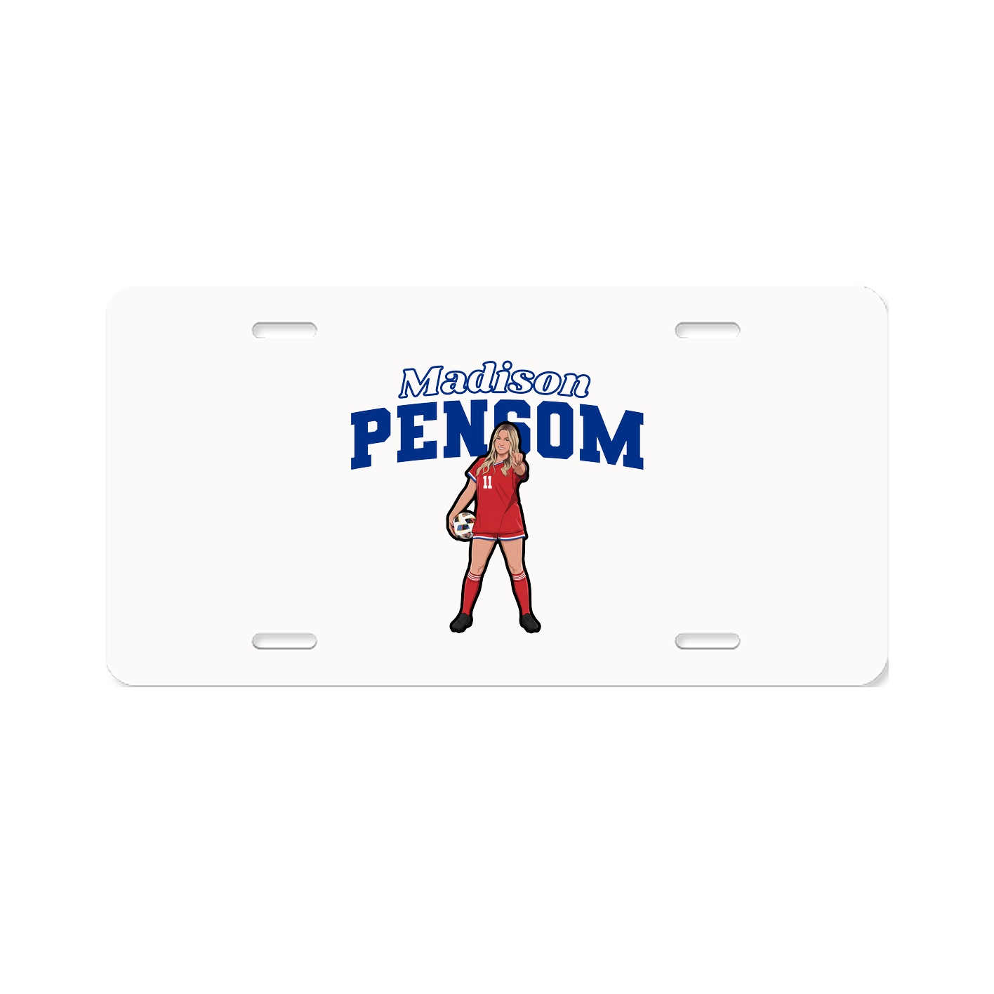 License Plate — Name Arch in Classic