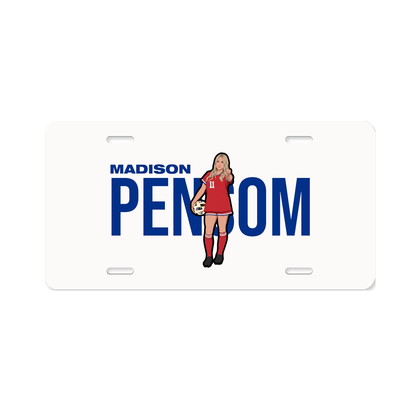 License Plate — Player Name in Classic