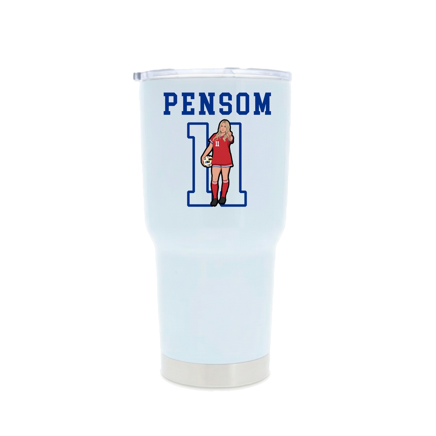 30oz Stainless Steel Tumbler — Shirsey in White