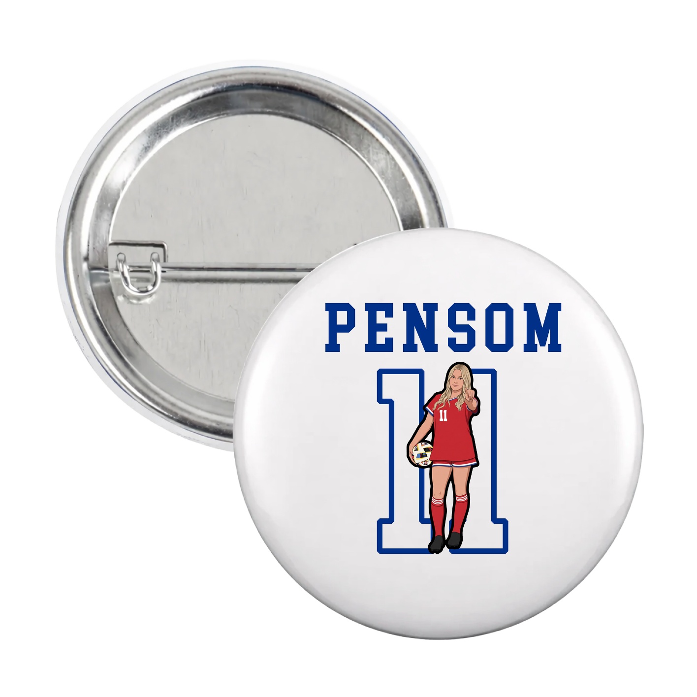 Game Day Button — Shirsey in White