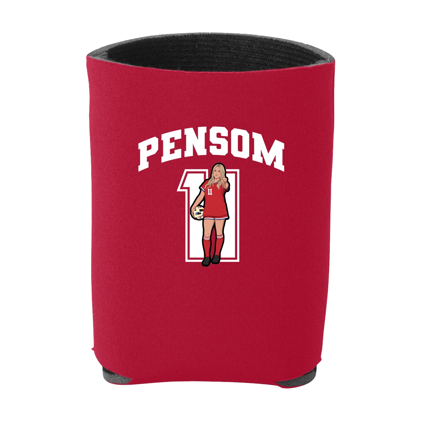 Can Holder — Number in Red