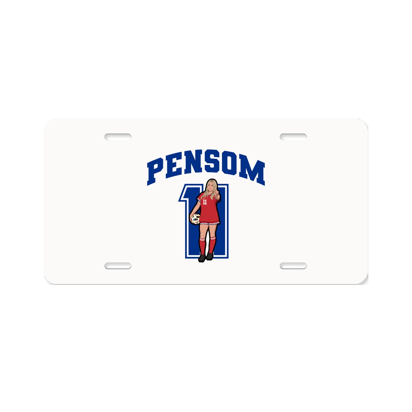 License Plate — Number in Classic