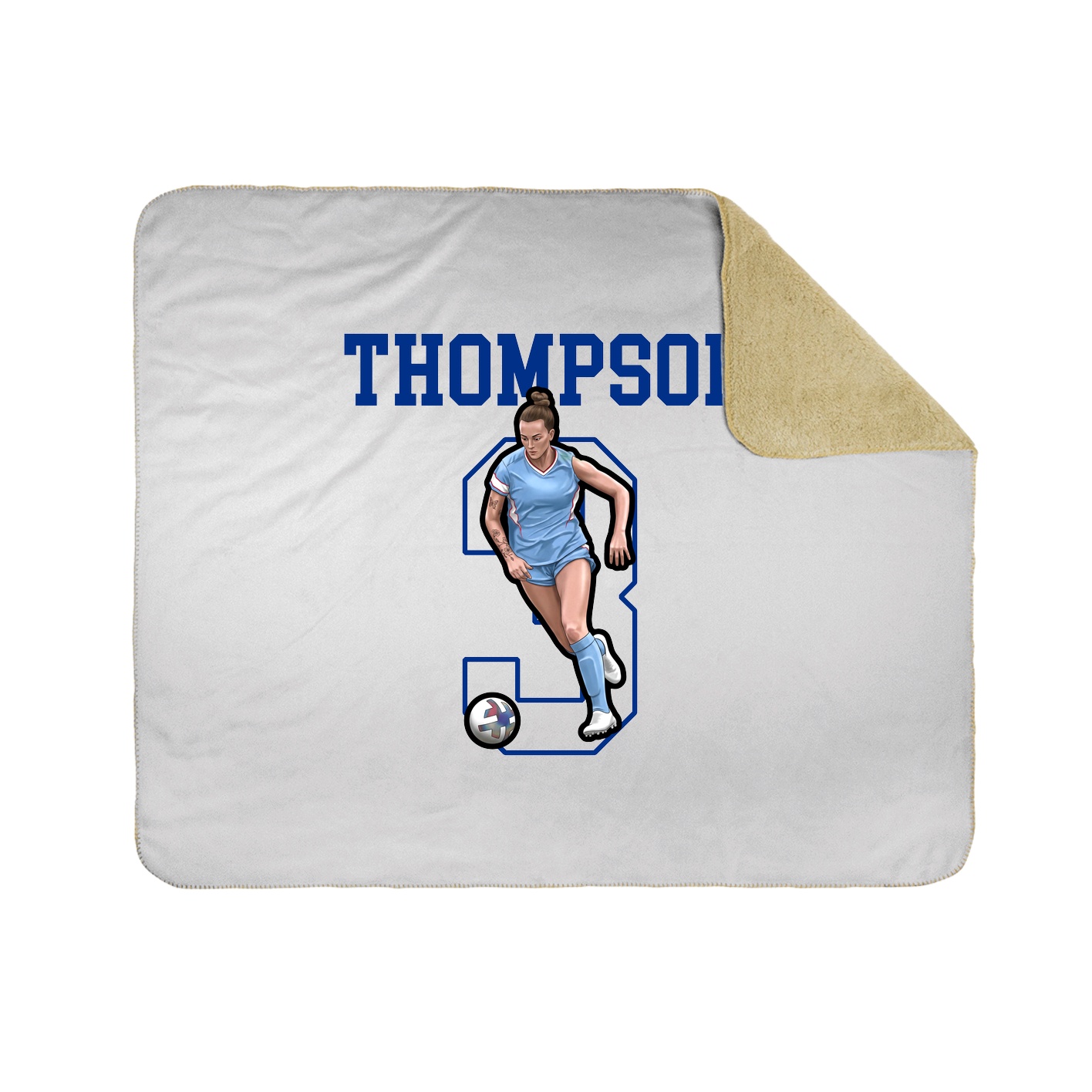 50x60 Sherpa Lined Throw Blanket