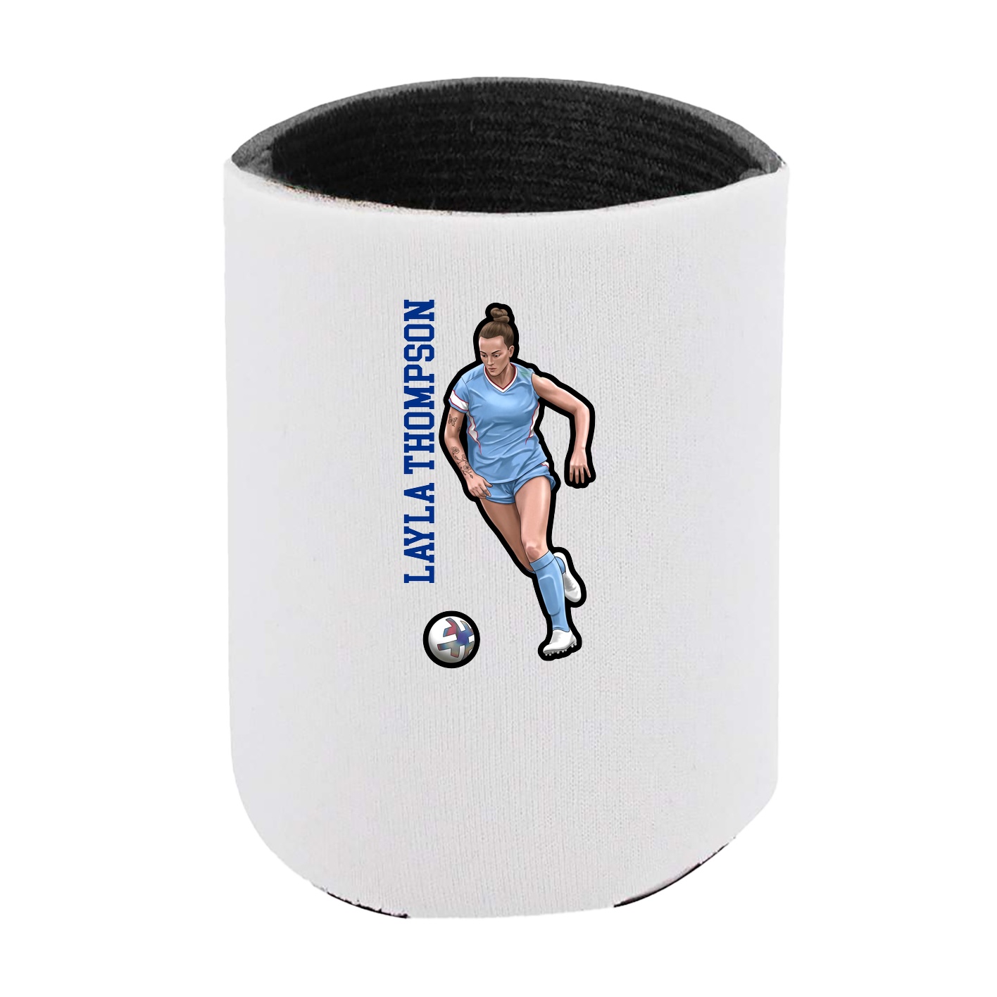 Can Holder — Name Vertical in White