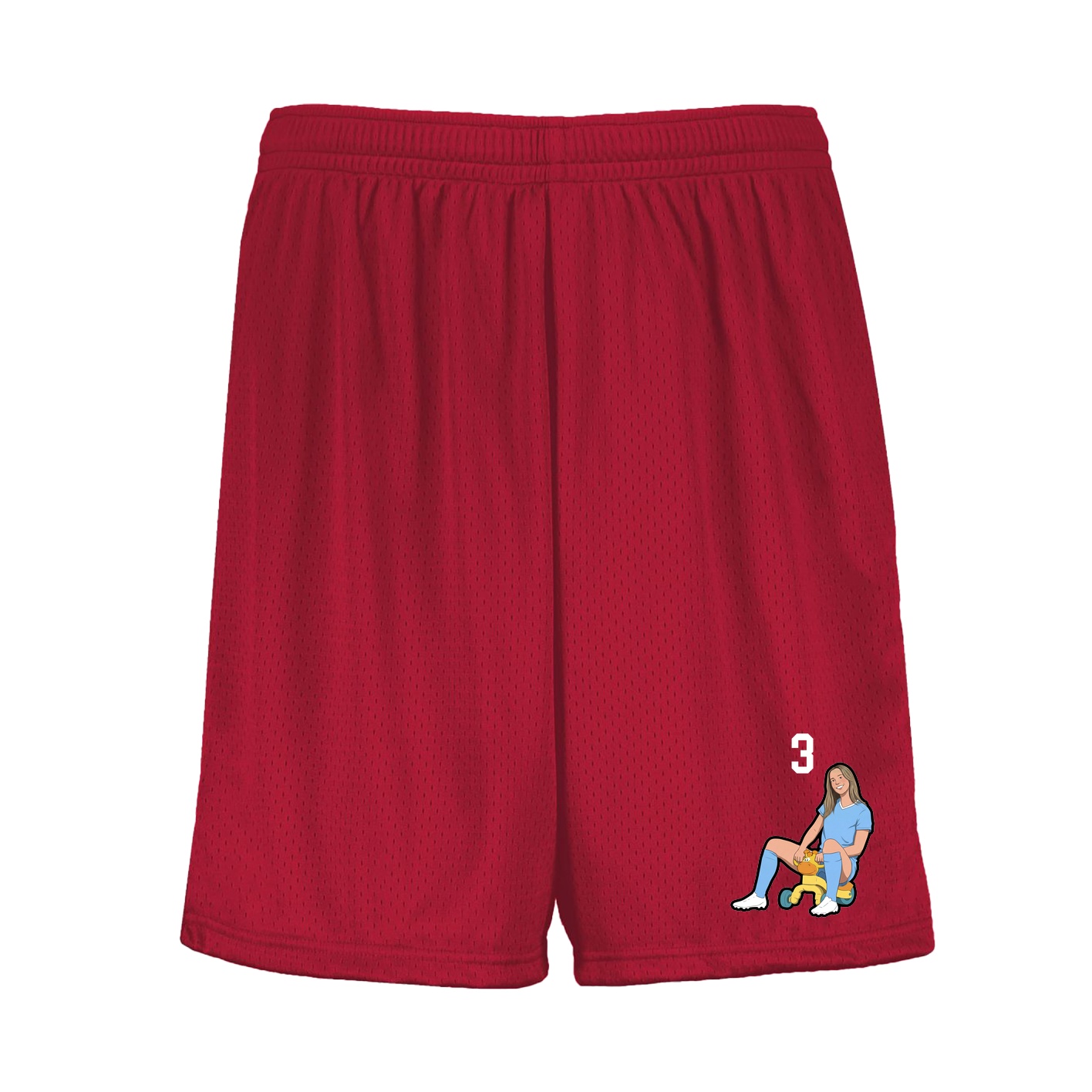 Shorts — Number Top in Red