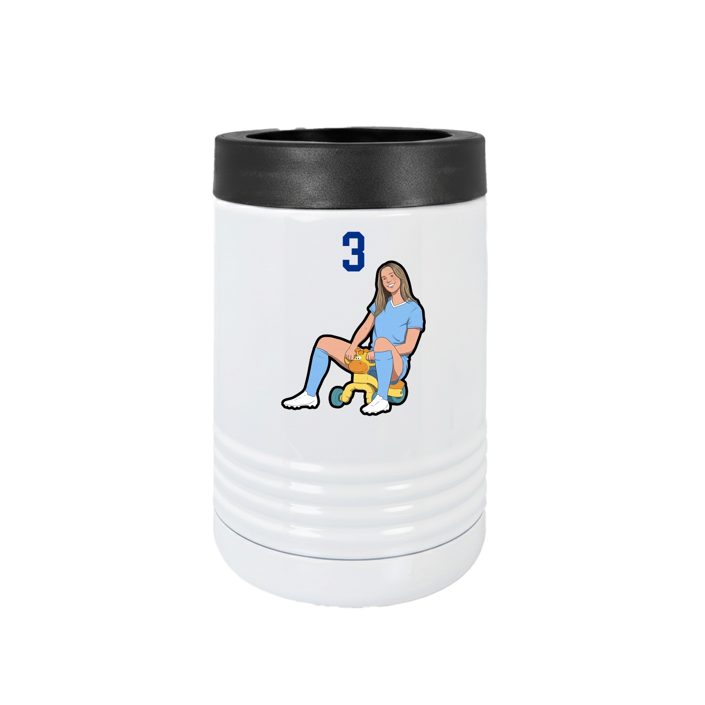 Beverage Holder — Number Top in White