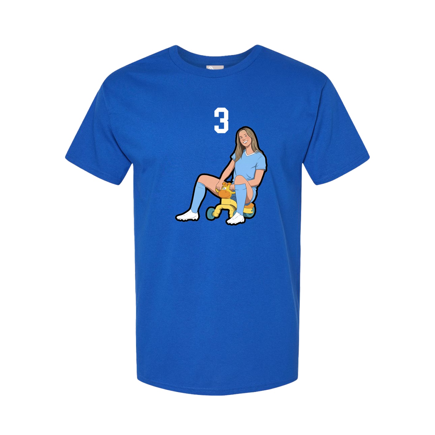 Tee — Number Top in Royal